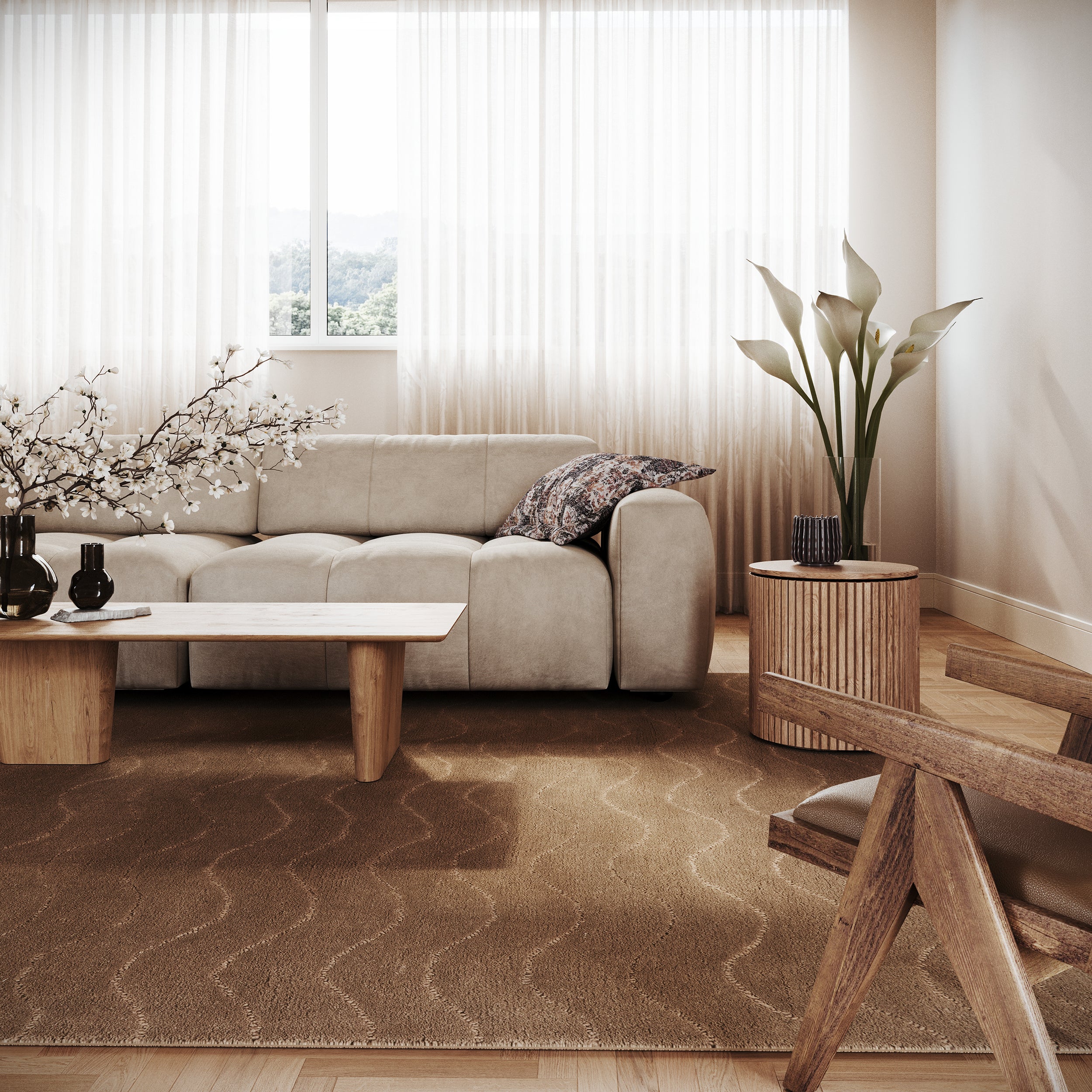 Nuloom Gailia Solid Wool Cozy Area Rug - Image 9