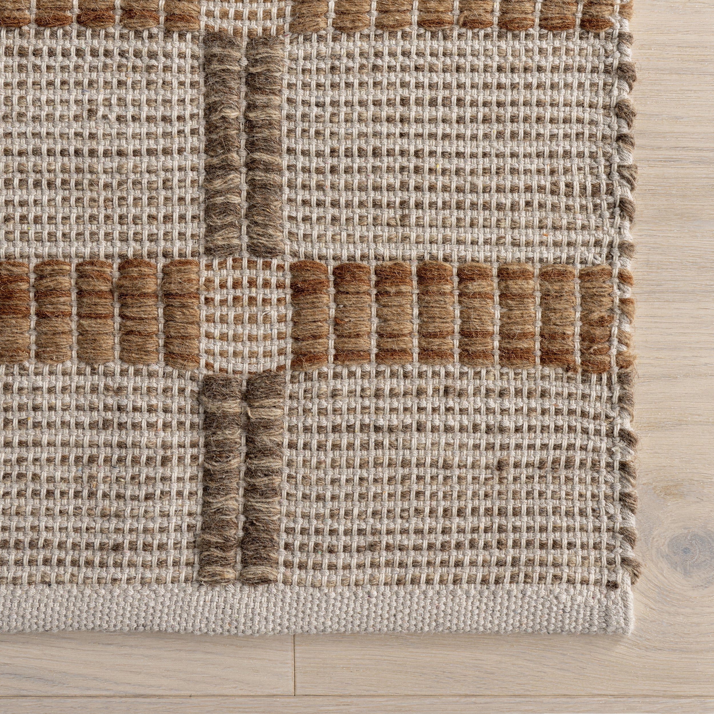 Annie Plaid Wool and Cotton Area Rug - Image 6