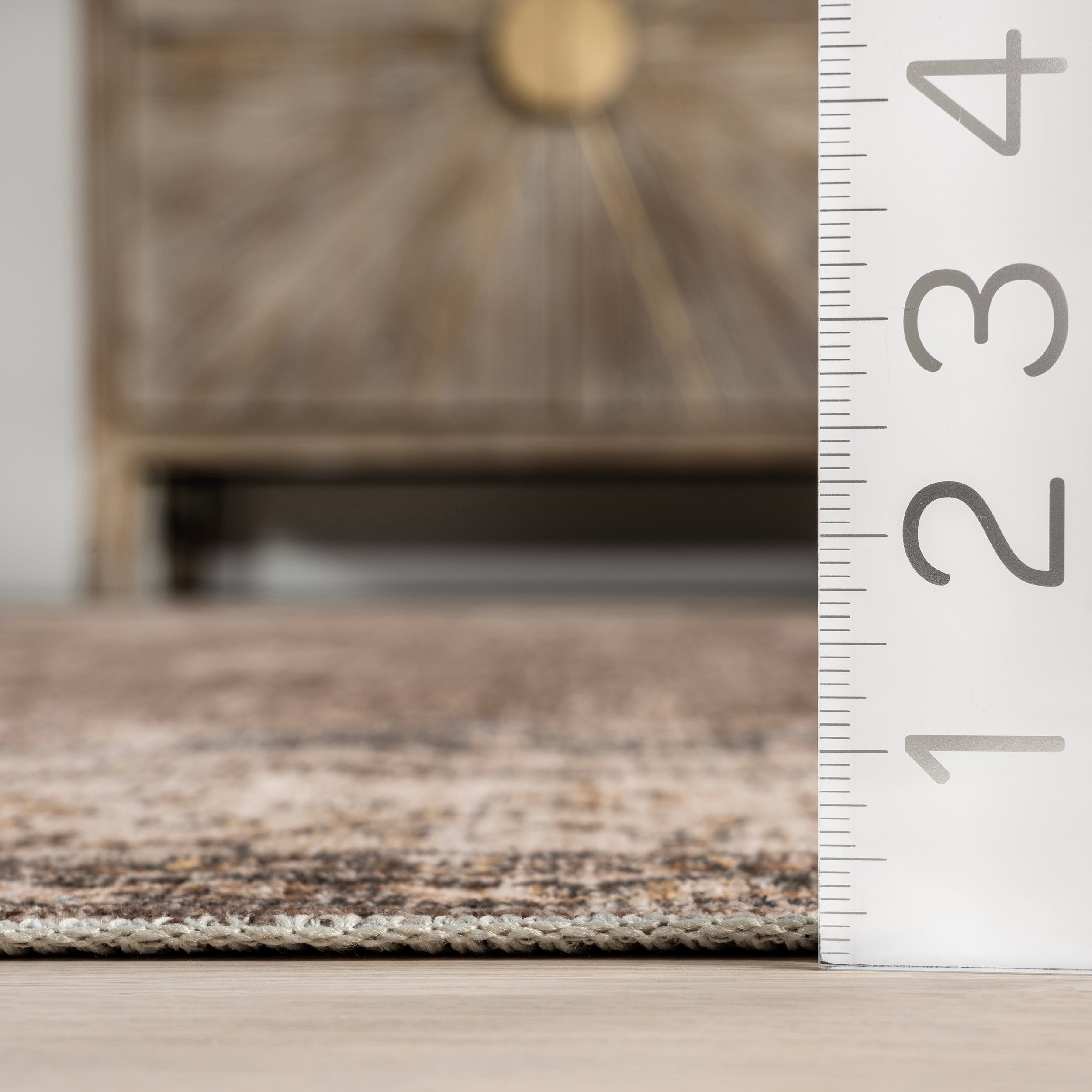 Rosewood Vintage Machine Washable Area Rug - Image 9
