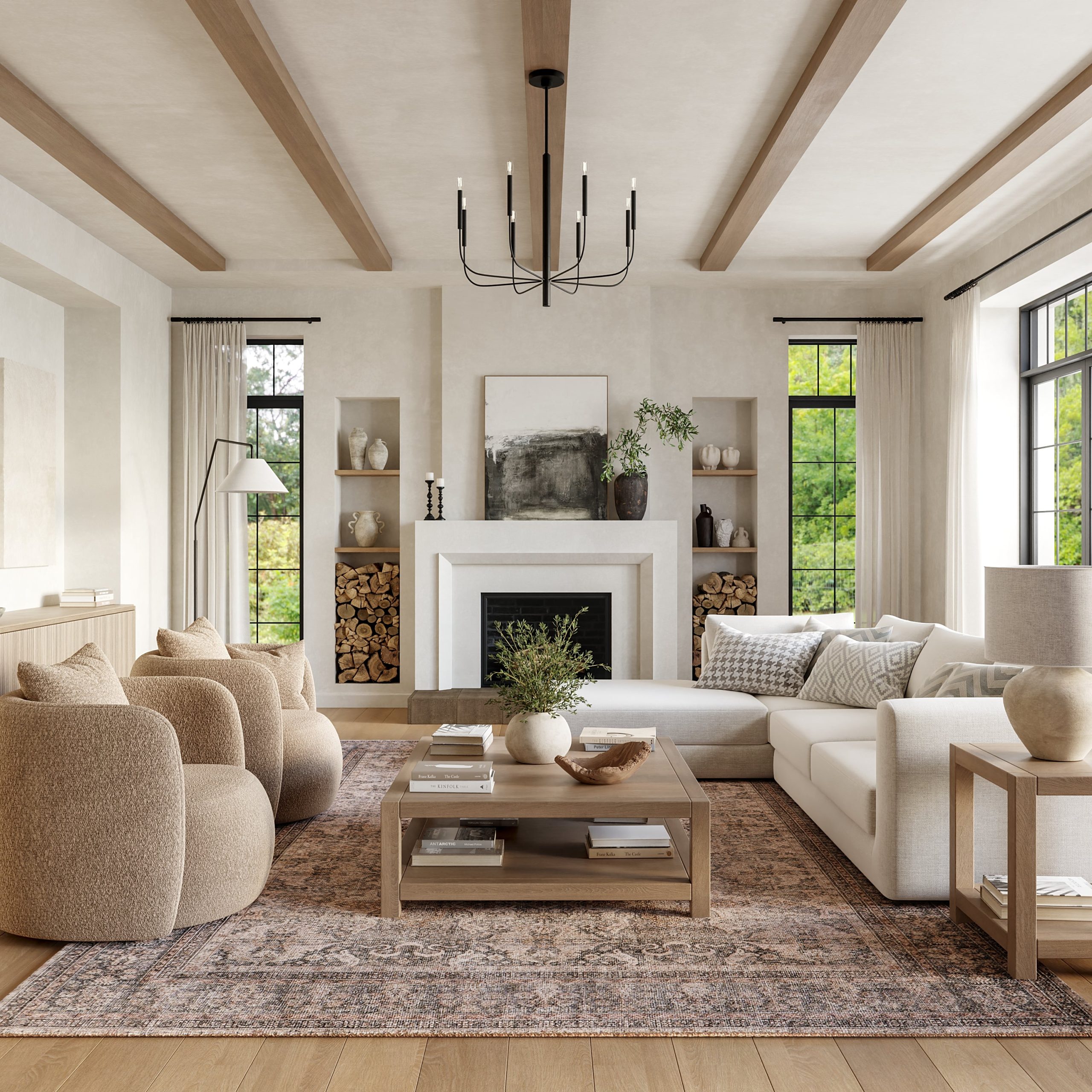 Hillstone Collection Else Traditional Vintage Medallion Area Rug - Image 2