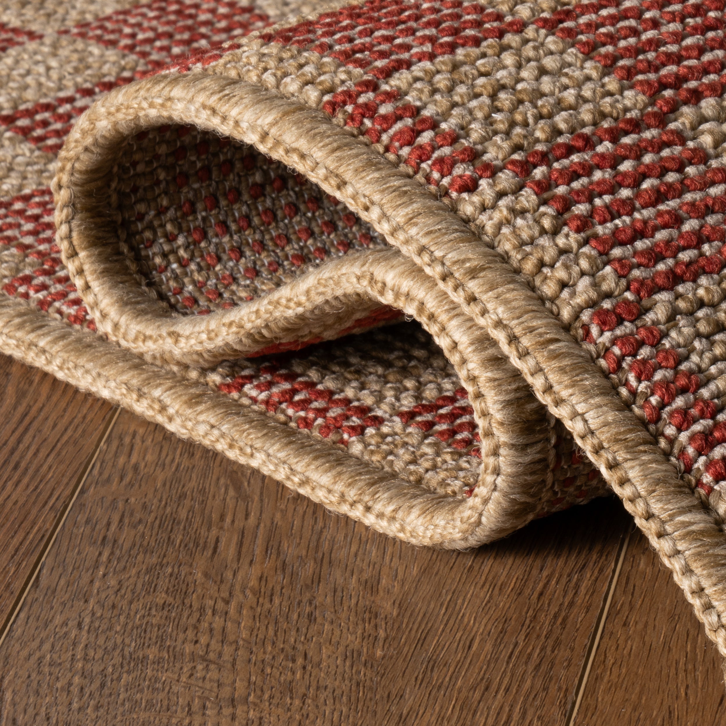 Nuloom Prisellae Bordered Checkered Indoor/Outdoor Area Rug - Image 4