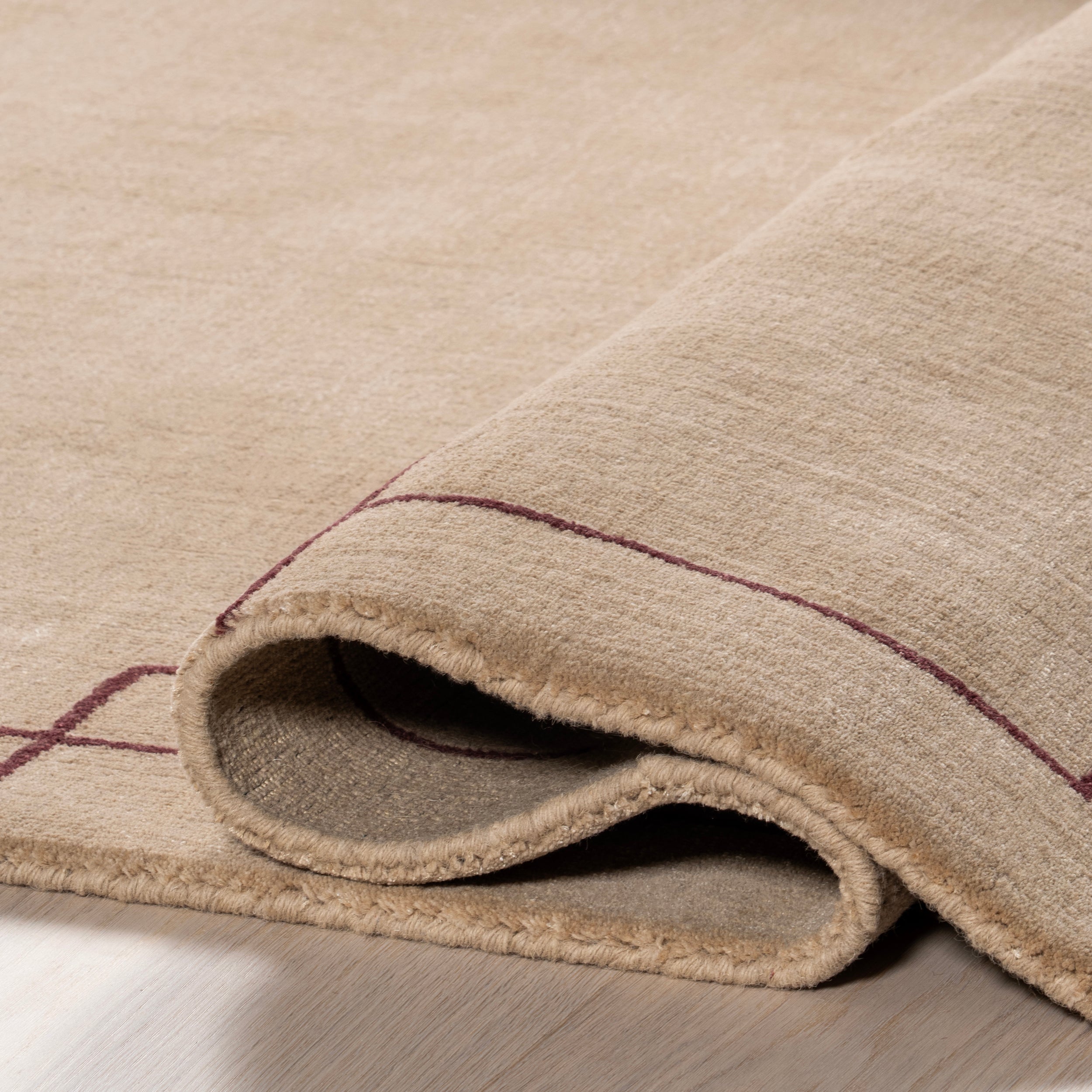 Nile Bordered Wool-Blend Area Rug - Image 4