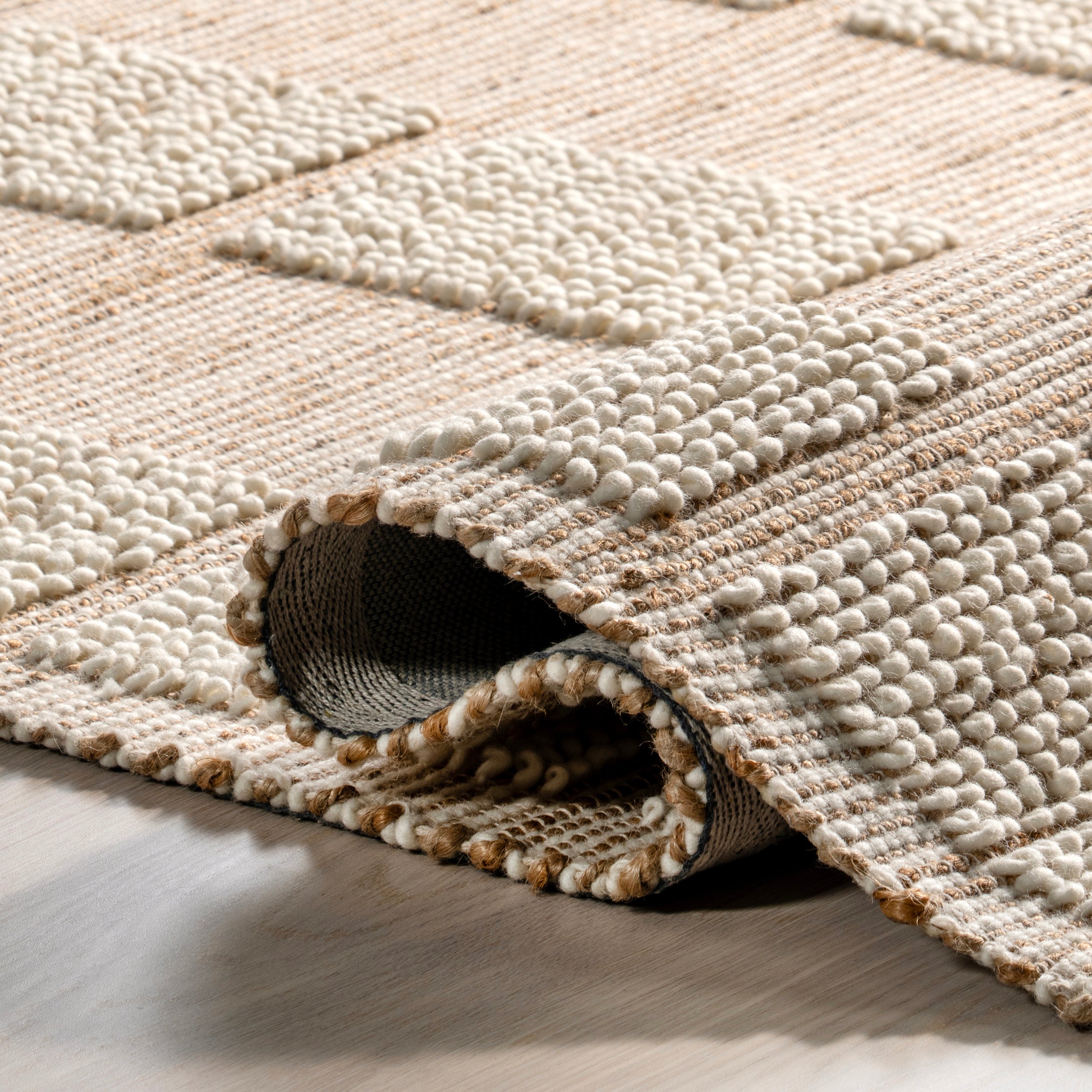 Oden Textured Jute and Wool Area Rug - Image 4