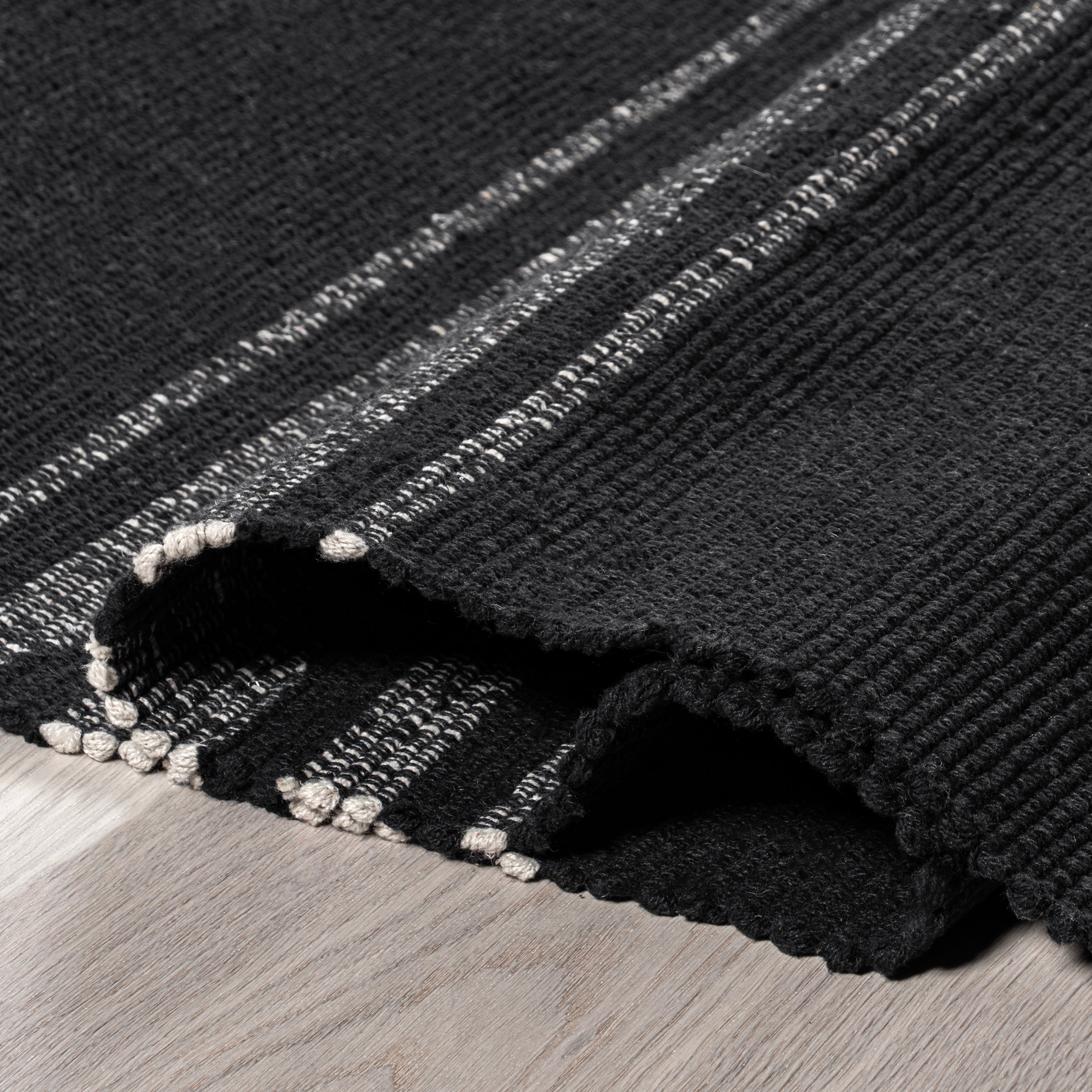 Bergamot Striped Cotton Area Rug - Image 18