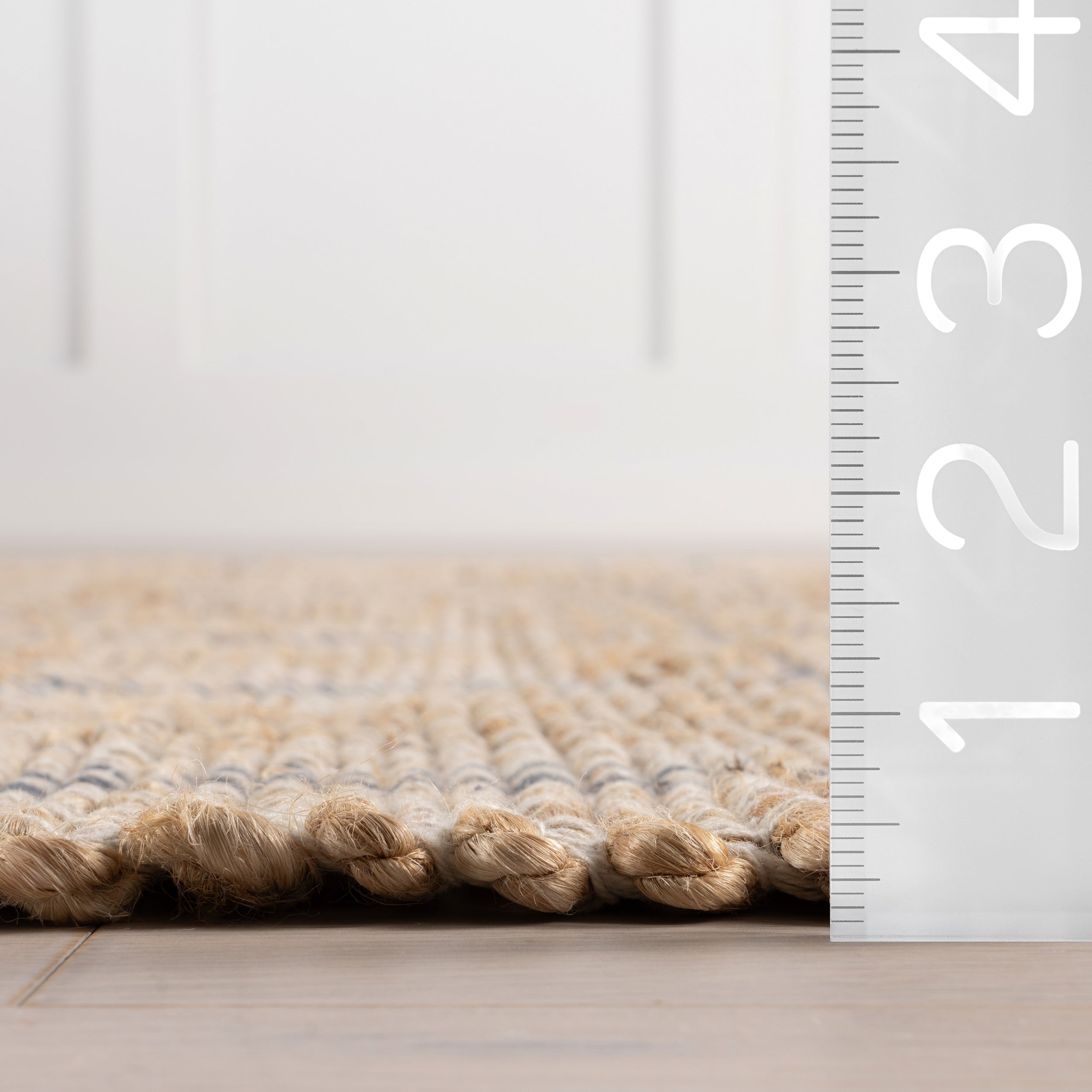 Oscar Plaid Jute Area Rug - Image 3