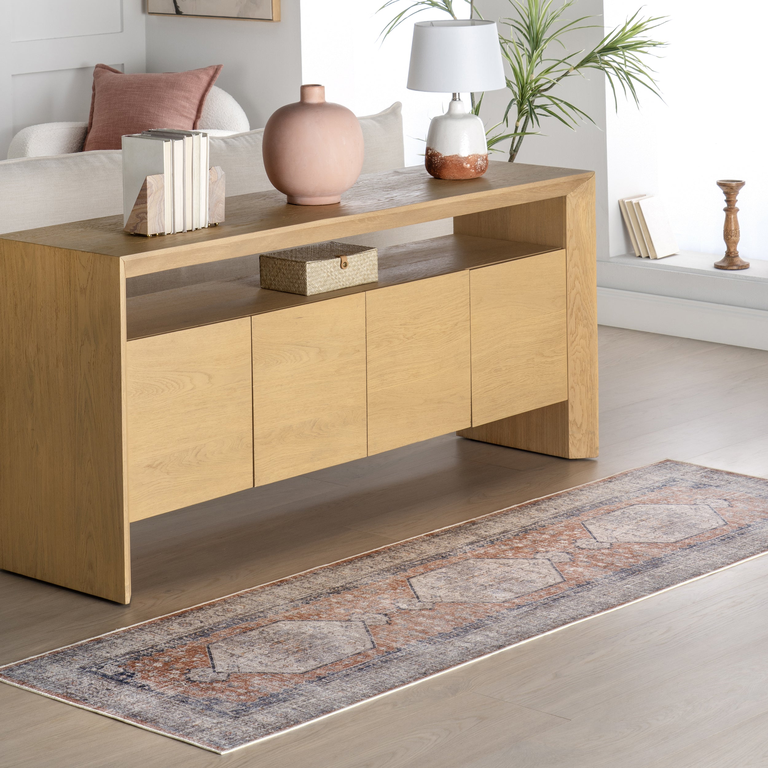 Iana Medallion SplashGuard Machine Washable Area Rug - Image 10