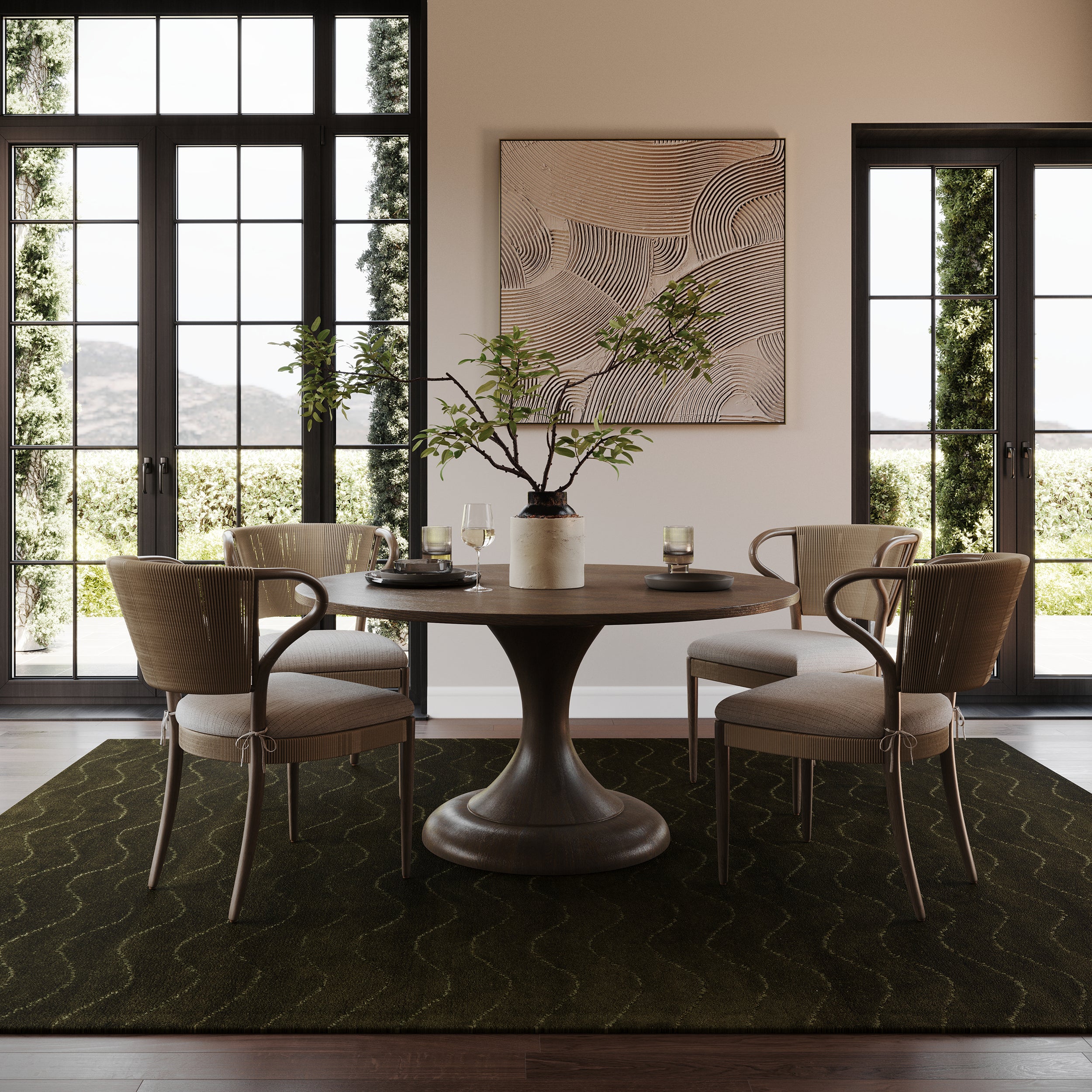 Nuloom Gailia Solid Wool Cozy Area Rug - Image 2