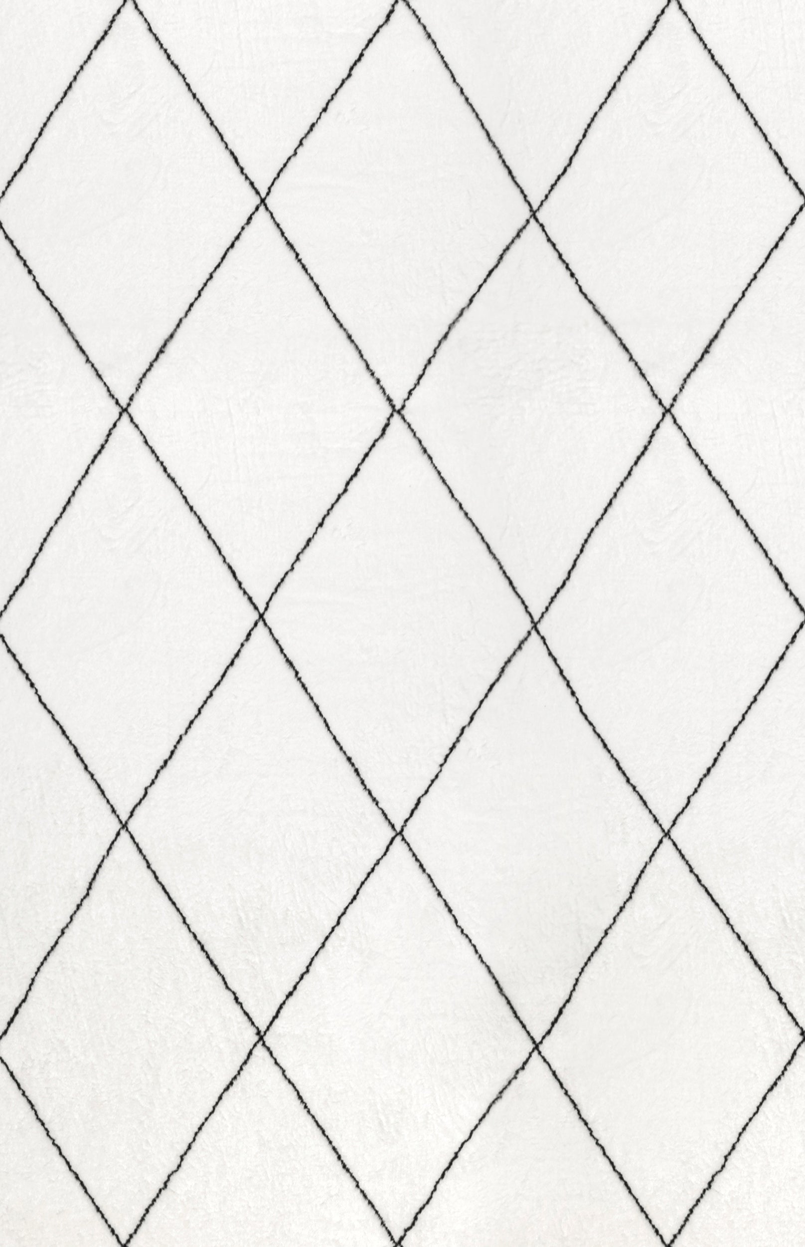 Addy Trellis Machine Washable Shag Area Rug