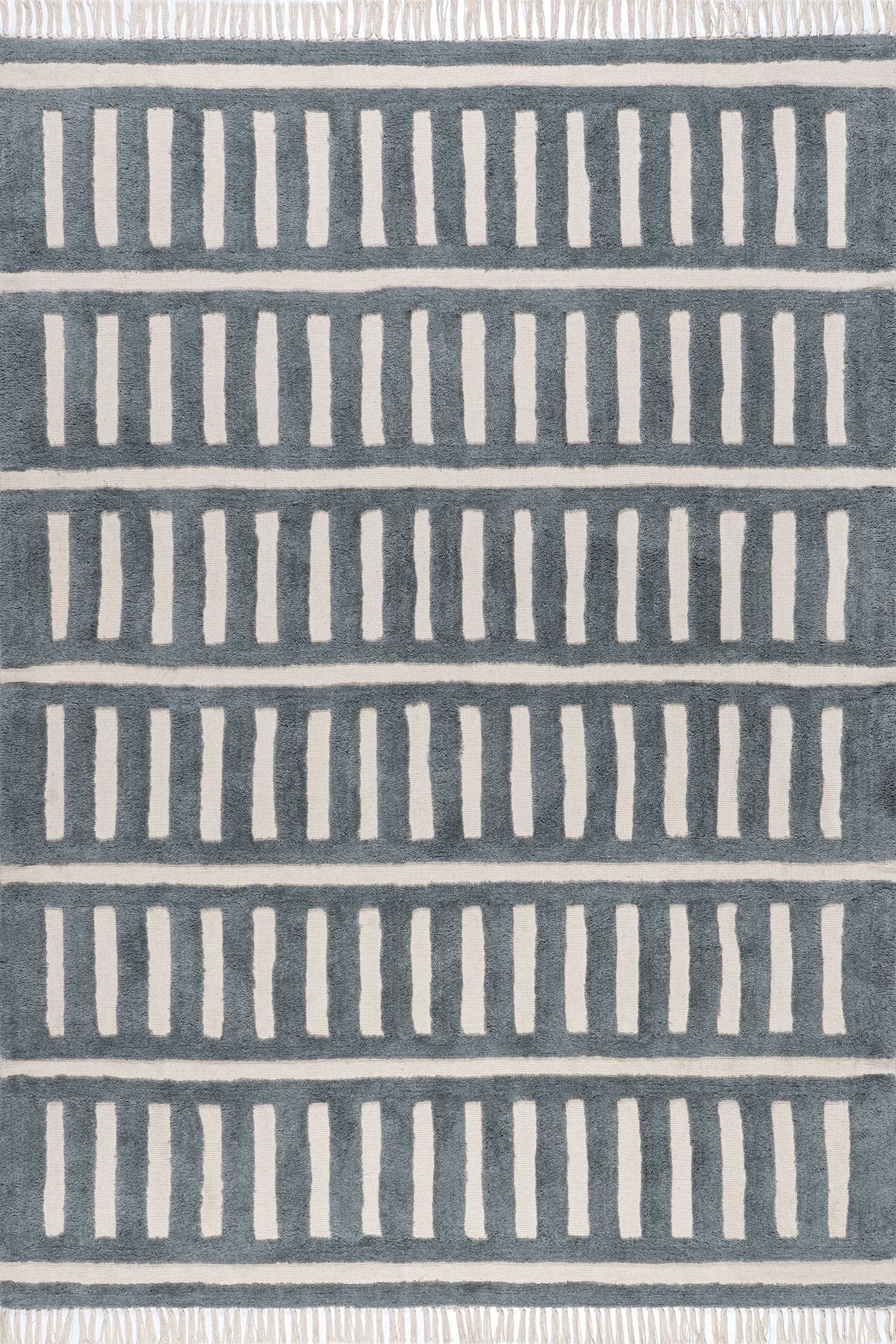 Merrick Tasseled Cotton and Wool Area Rug - Image 7