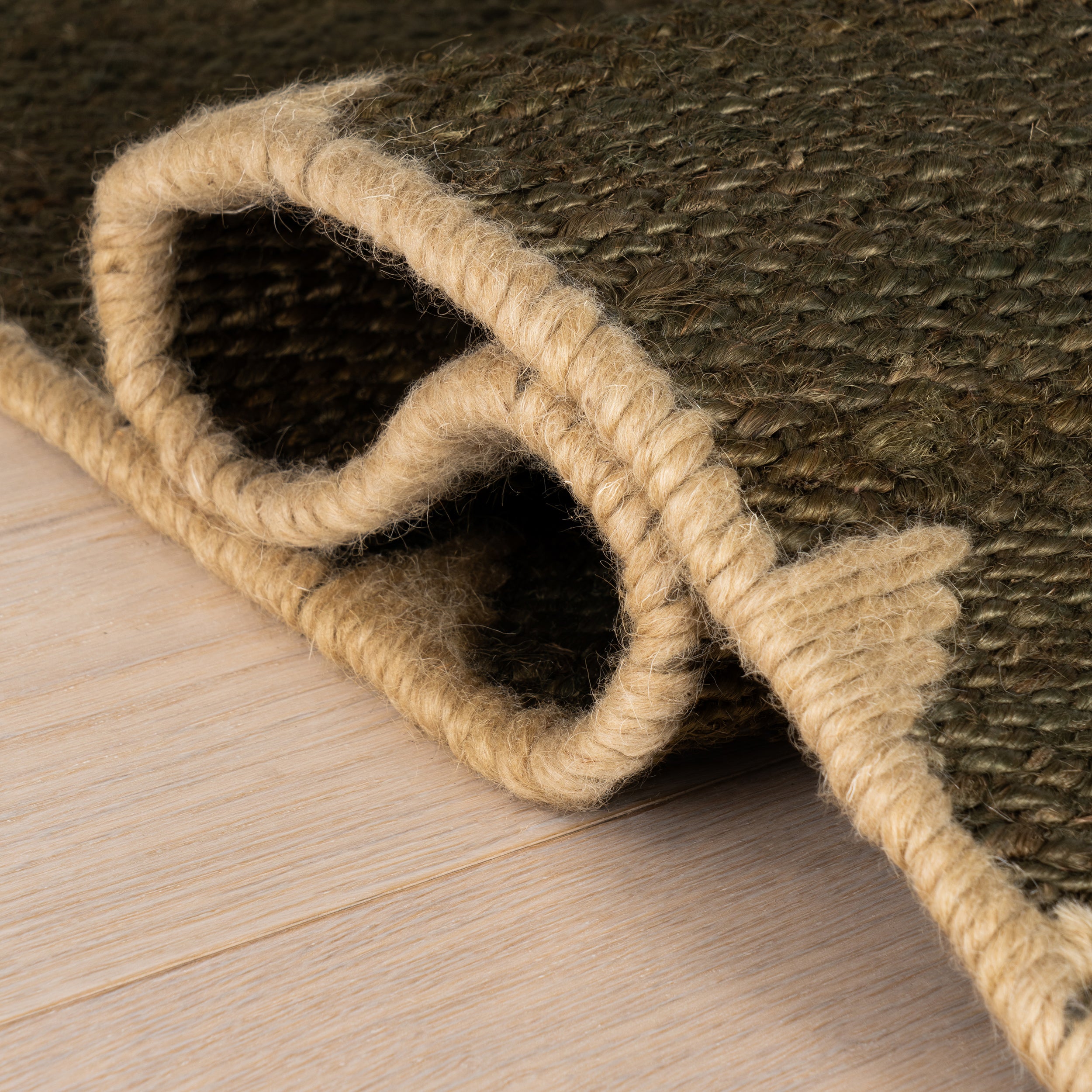 Galestria Bordered Modern Jute Area Rug - Image 11