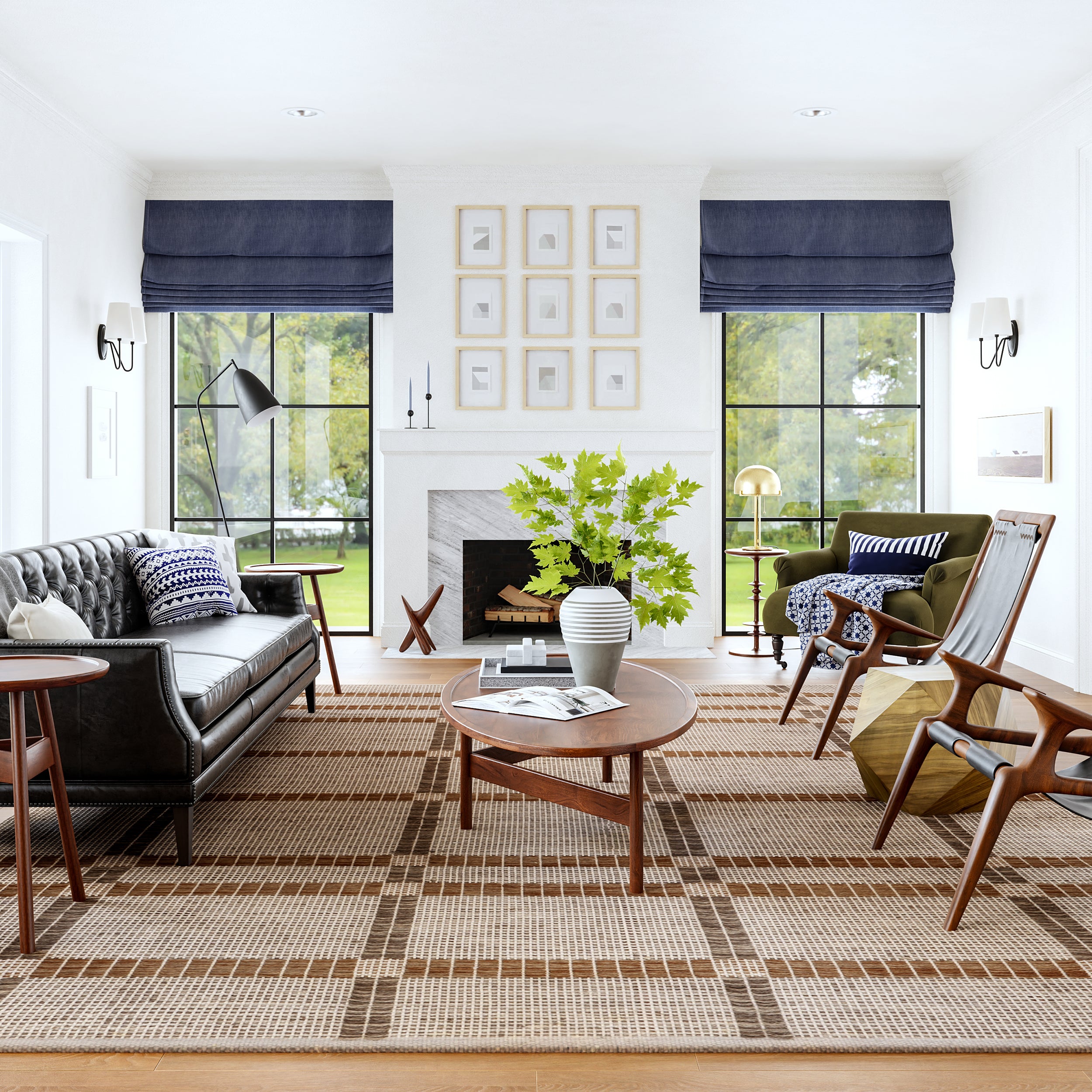 Annie Plaid Wool and Cotton Area Rug - Image 9