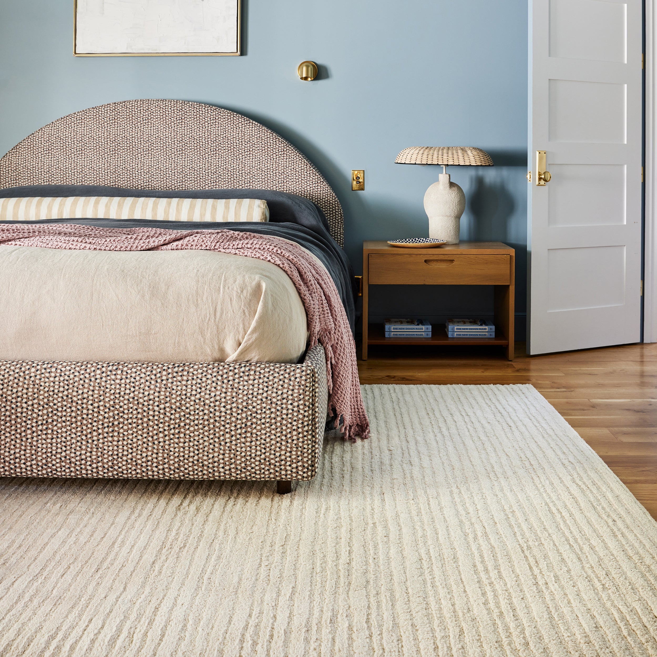 Southwest Striped Wool Area Rug - Image 2