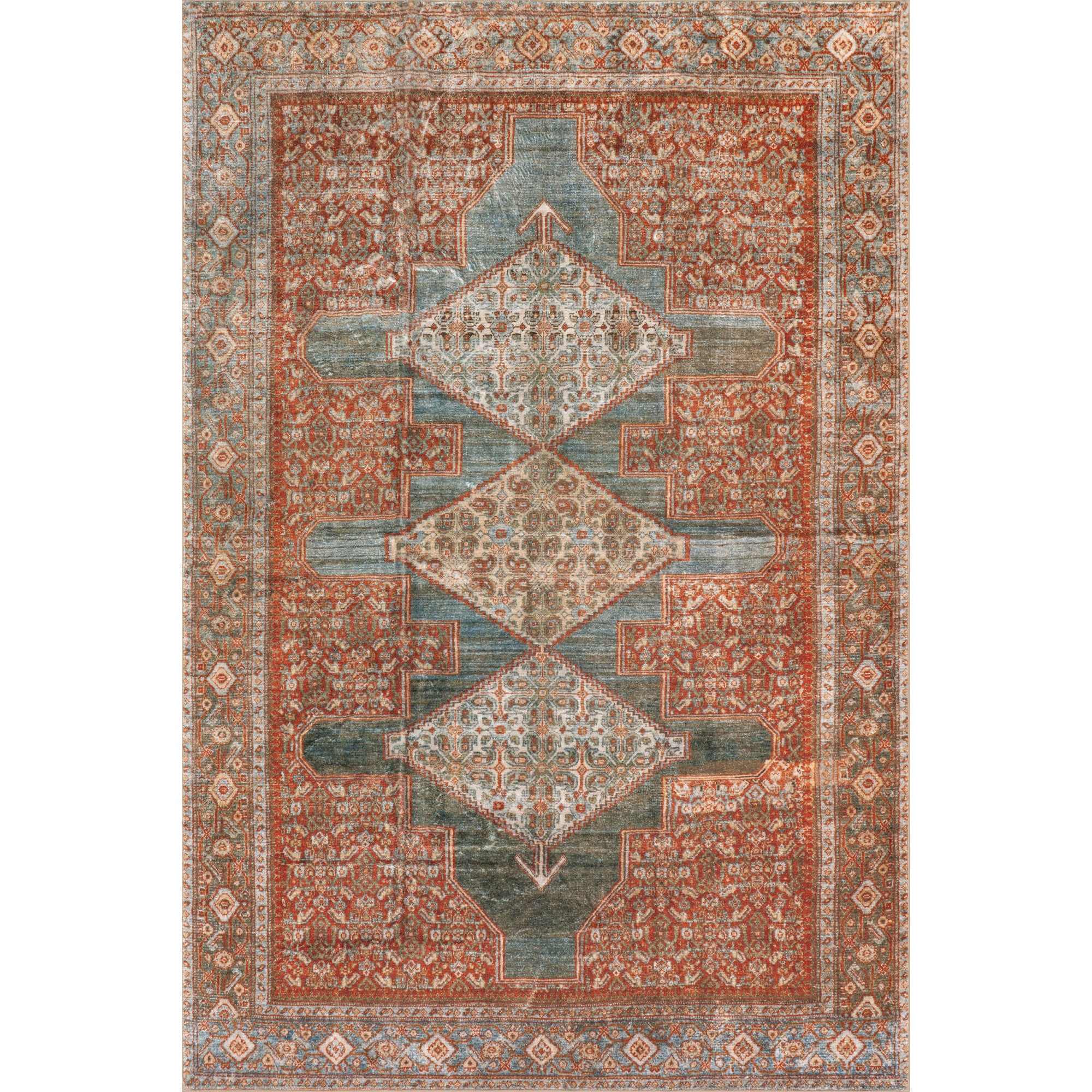Nuloom Audra Medallion Washable Area Rug