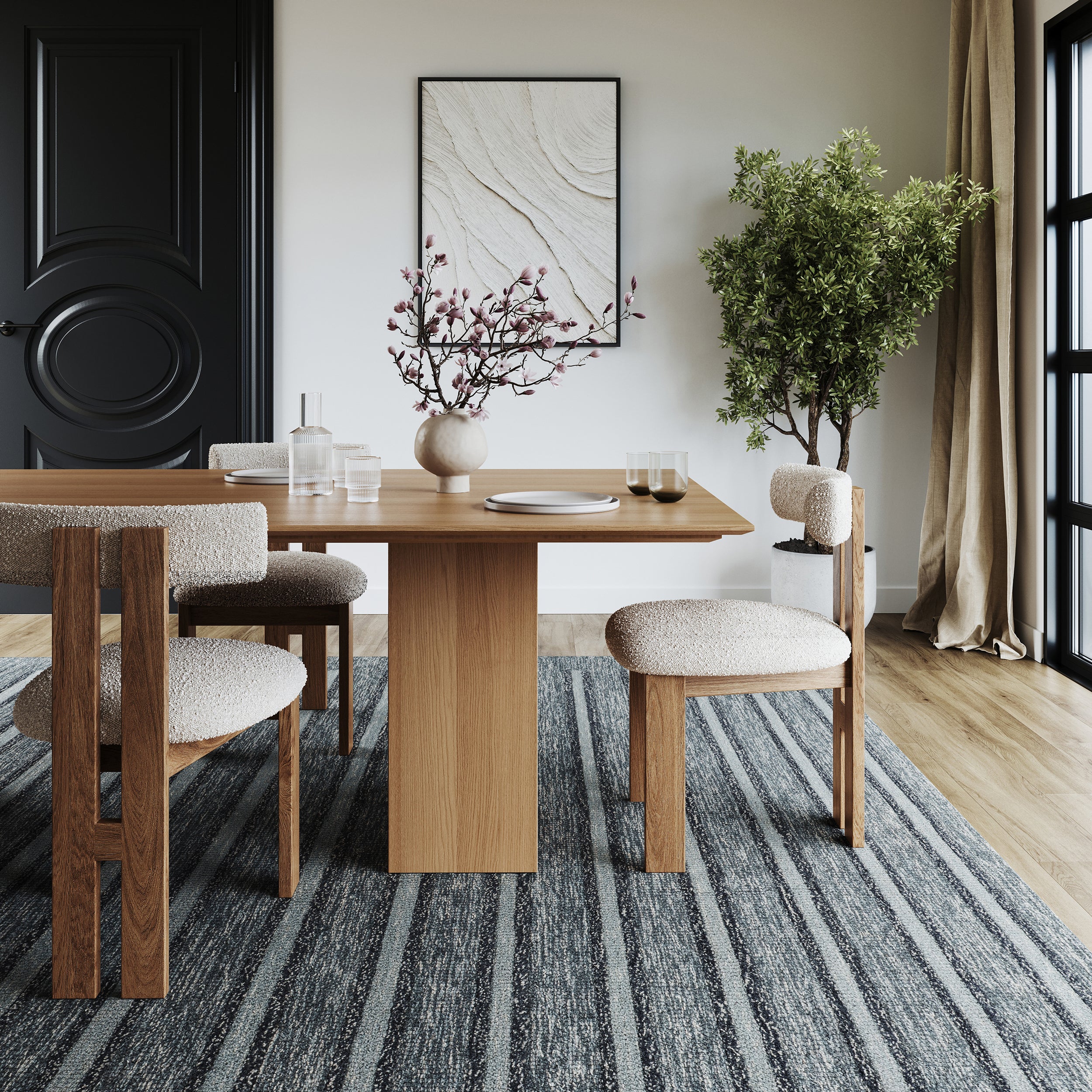 Nuloom Odette Marais Striped Wool Rug - Image 2