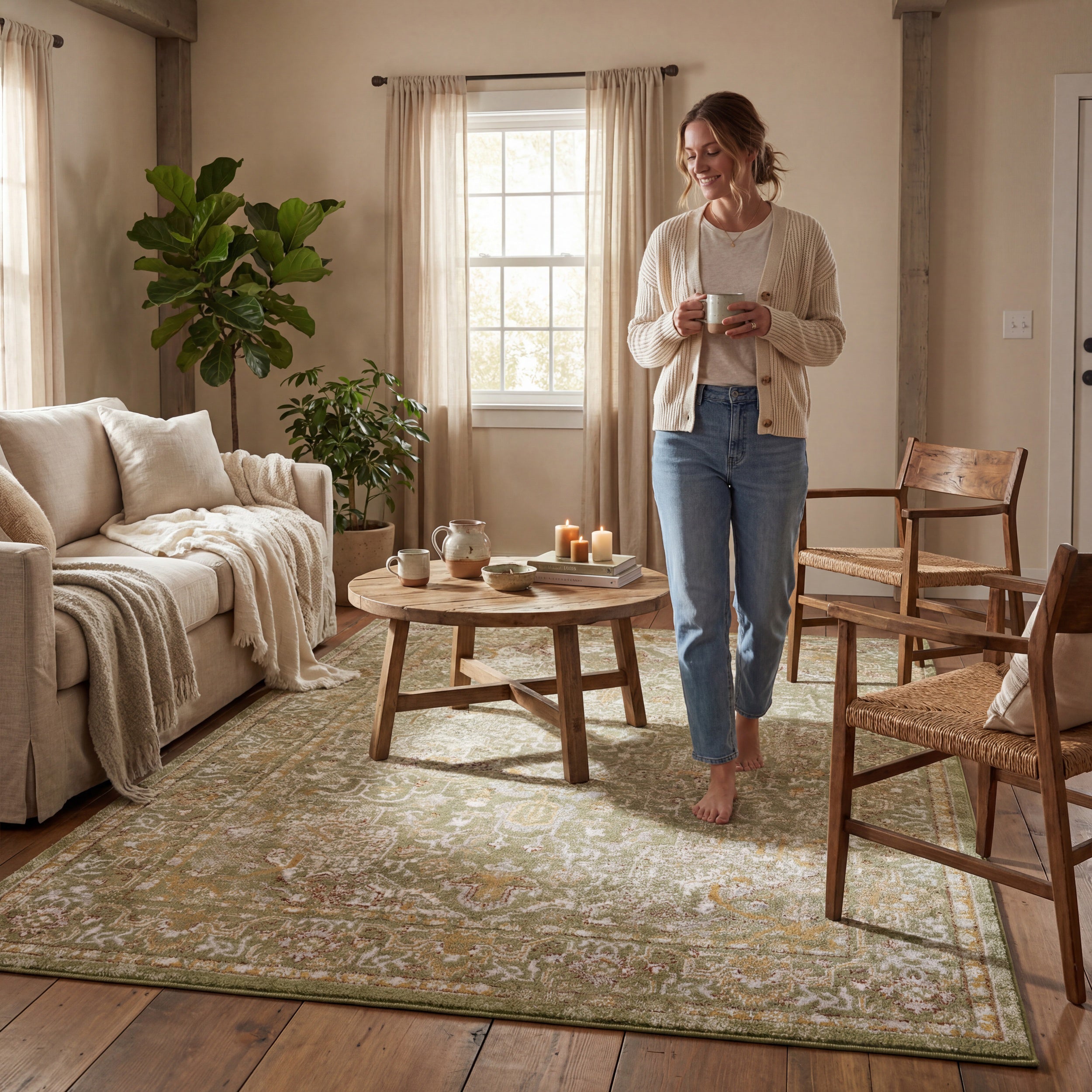 Cady Machine Washable Transitional Area Rug - Image 18
