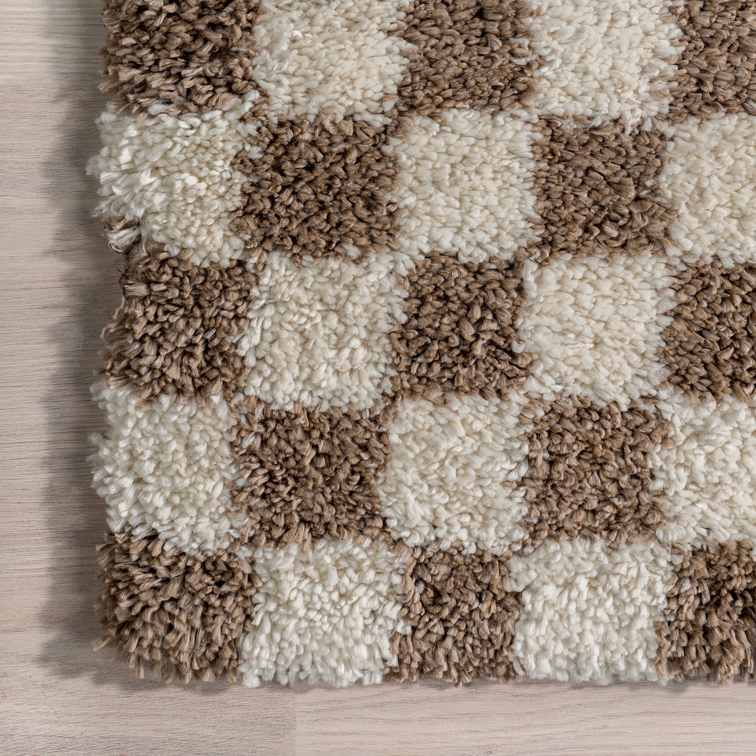 nuLOOM Adelaide Mid-Century Checkered Shag Area Rug - Image 5