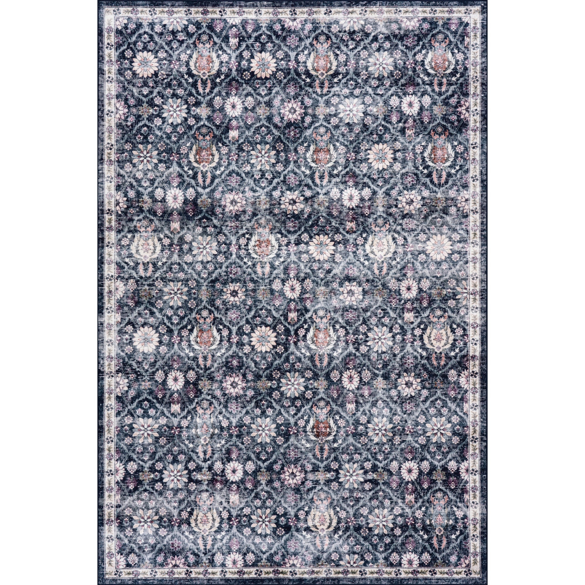 Nuloom Belisse Floral & Paisley Washable Rug