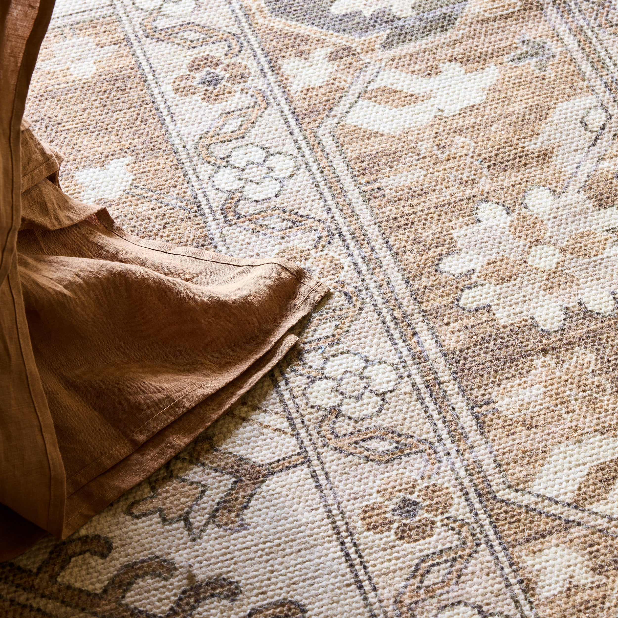 Evermore Medallion Wool and Cotton Area Rug - Image 9