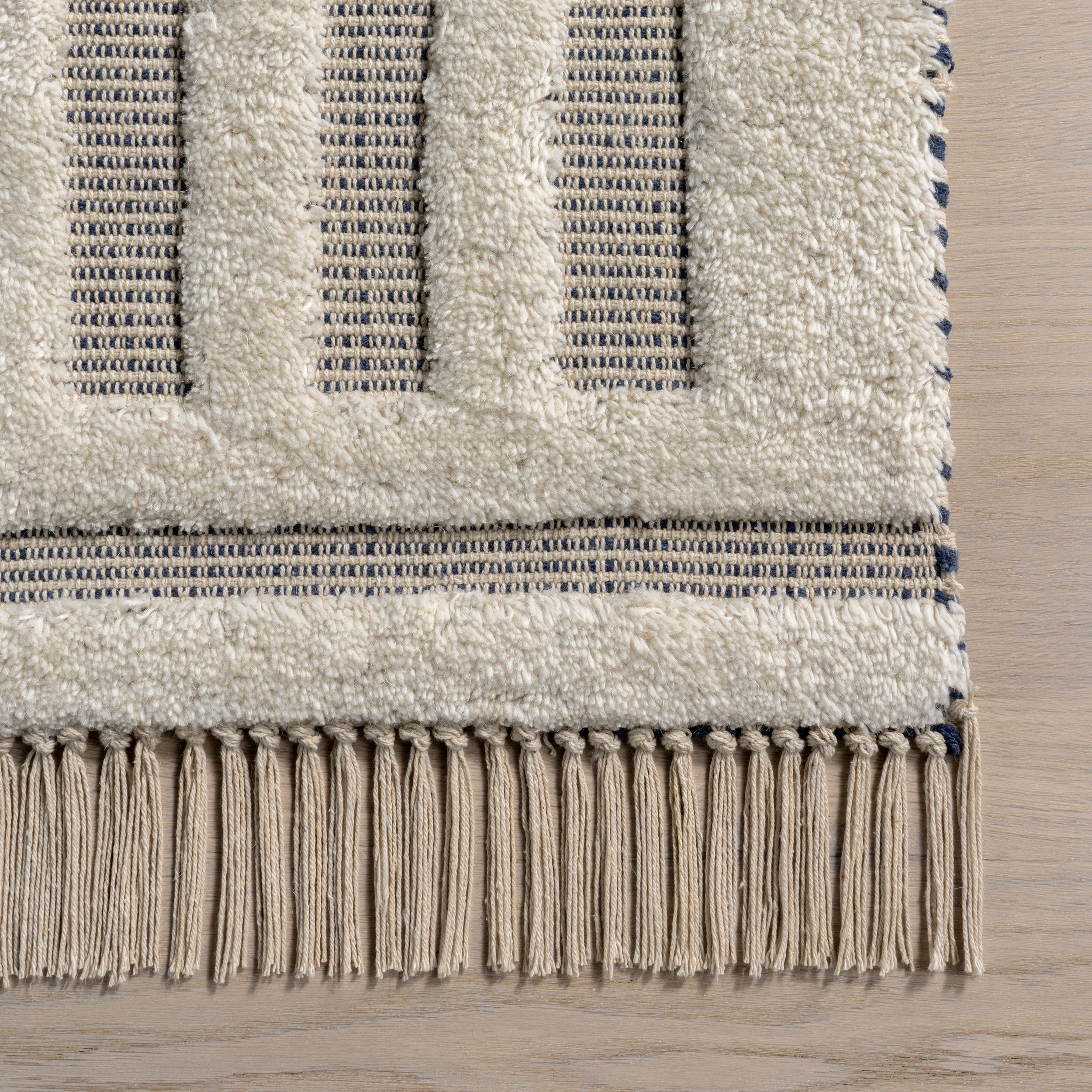 Merrick Tasseled Cotton and Wool Area Rug - Image 28