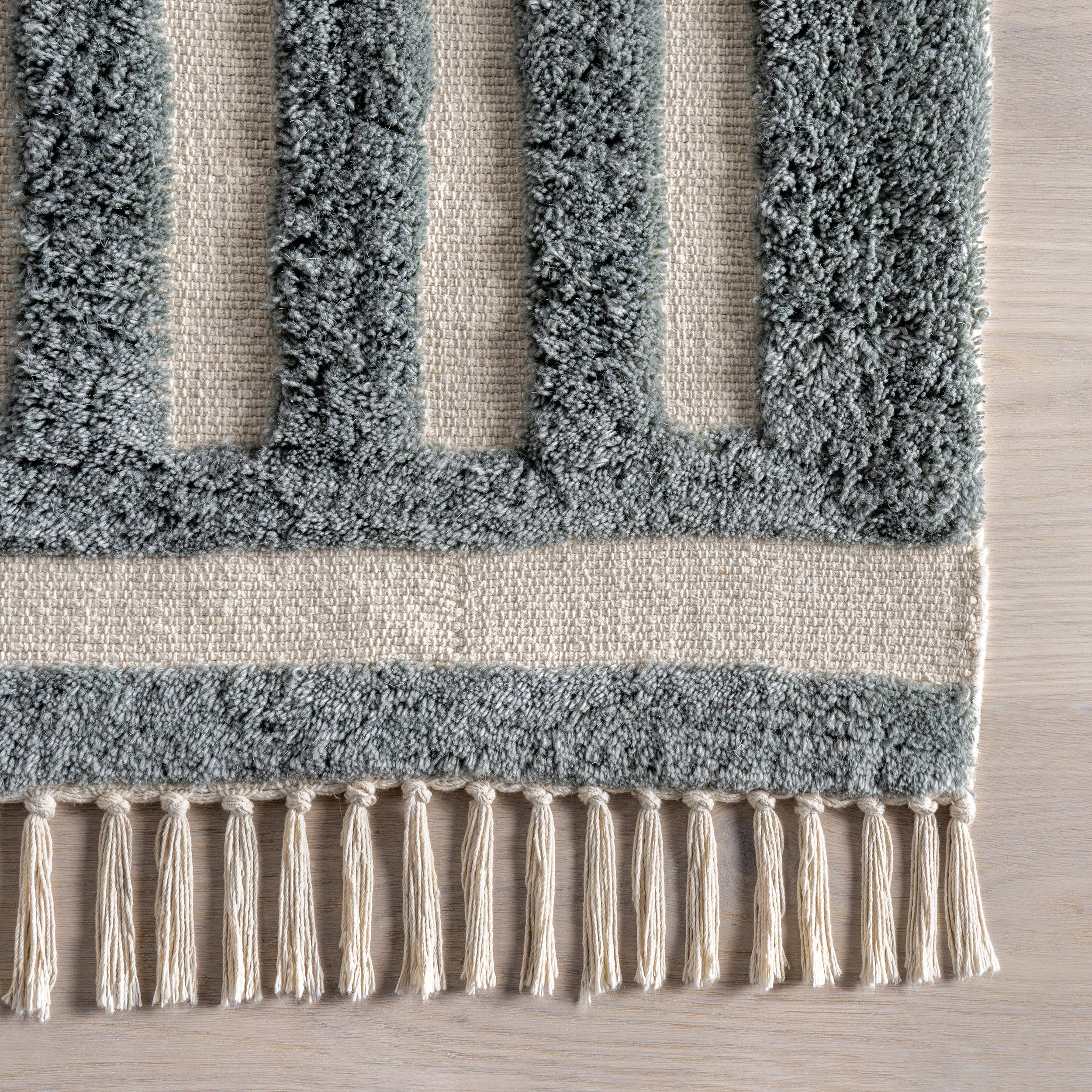 Merrick Tasseled Cotton and Wool Area Rug - Image 12