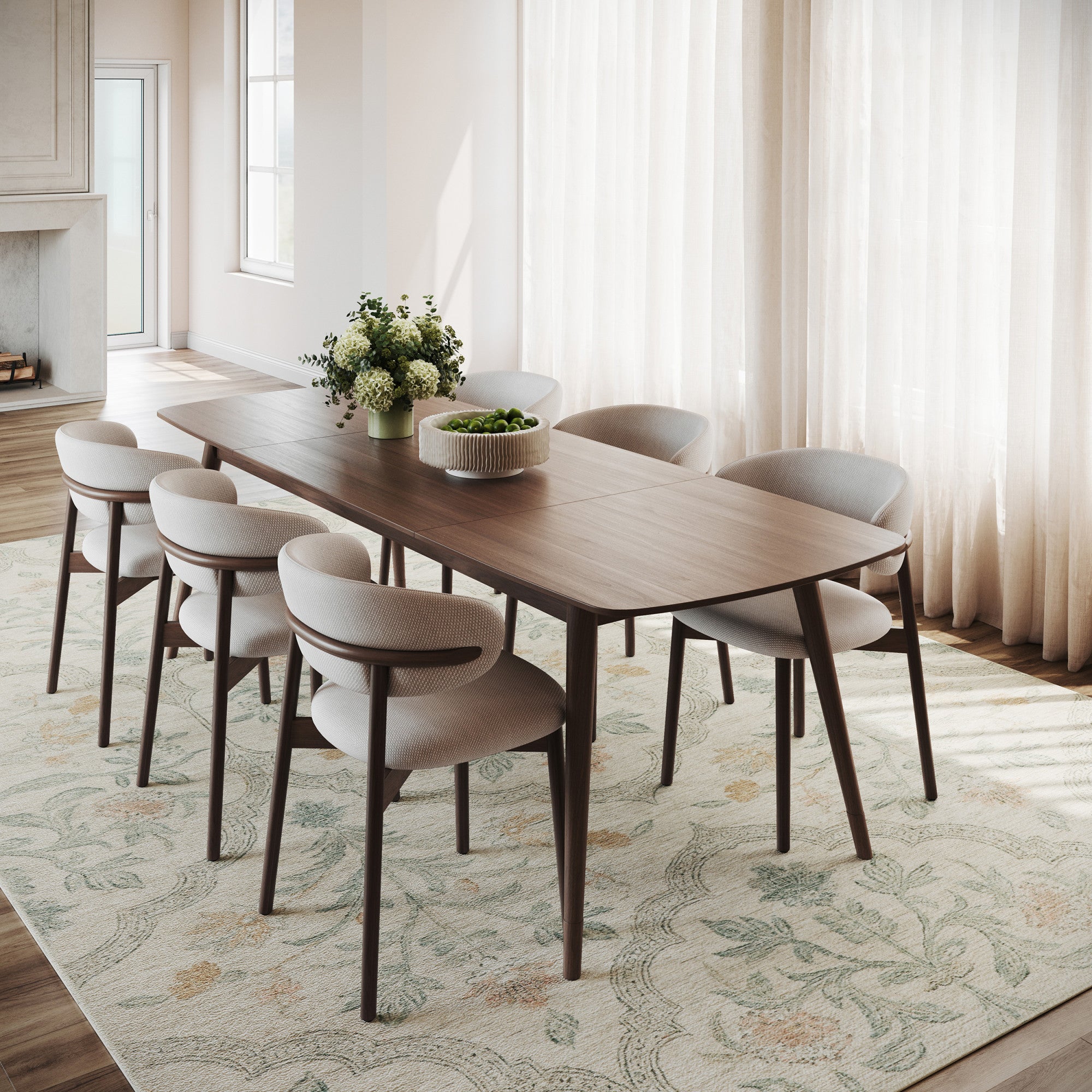 Nuloom Mirzelle Floral Transitional Washable Area Rug - Image 2