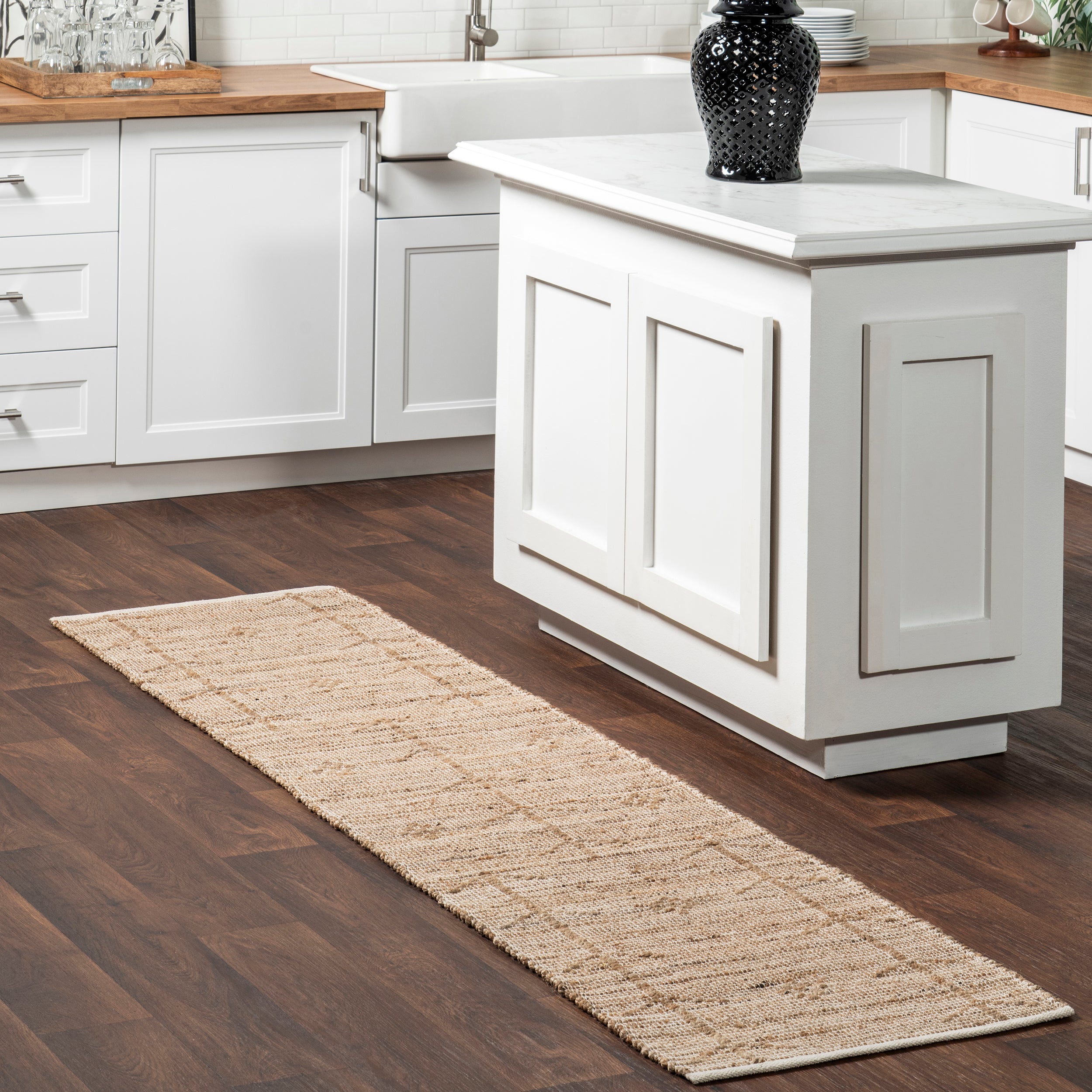 Amaranth Arrow Cotton/Jute Area Rug - Image 7
