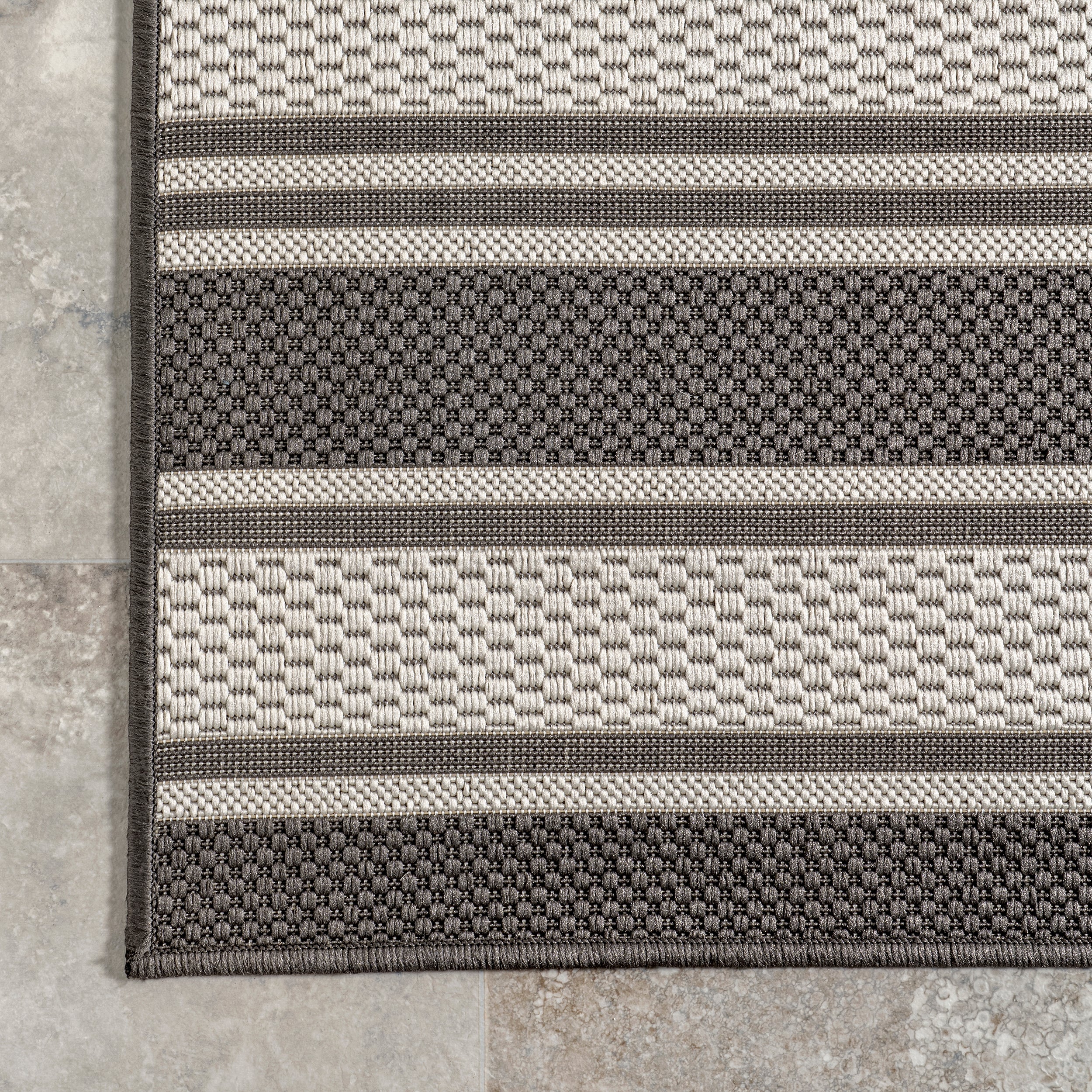 Romy Striped Indoor/Outdoor Area Rug - Image 25