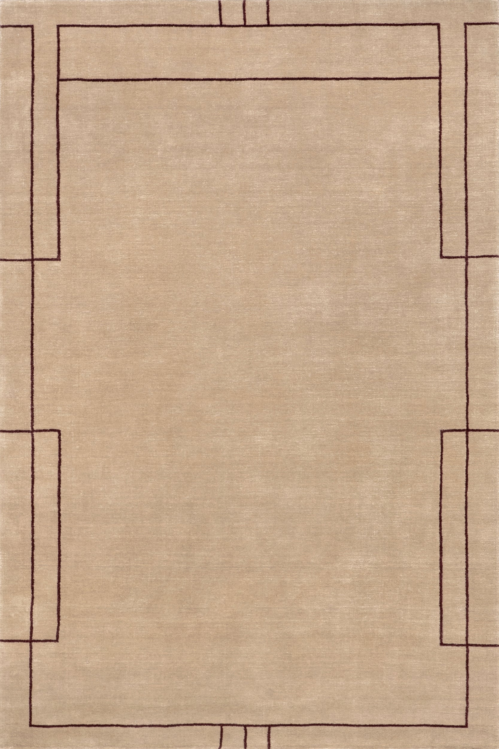 Nile Bordered Wool-Blend Area Rug