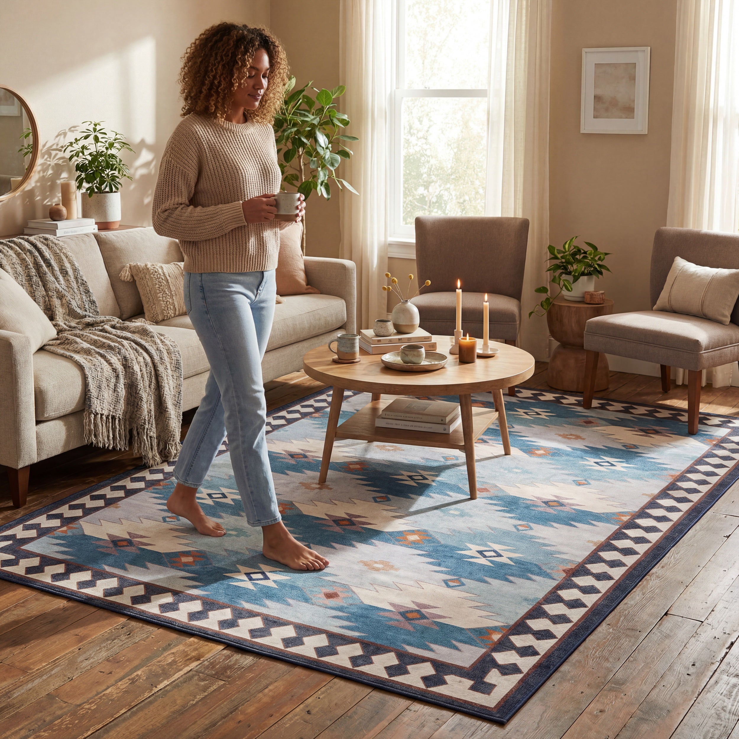 Nuloom Amelisse Bordered Washable Rug - Image 7