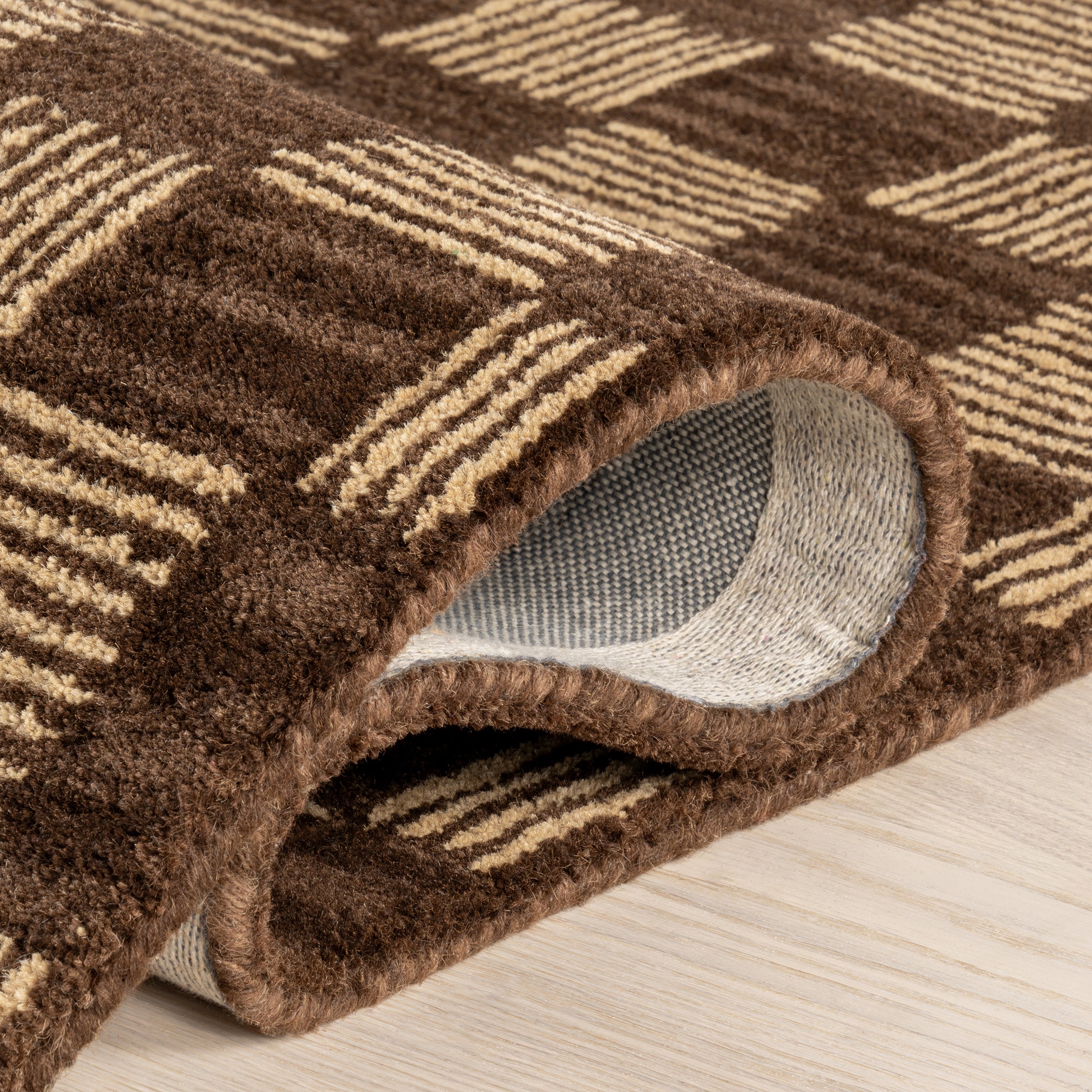 Quince Checkered Wool Area Rug - Image 4