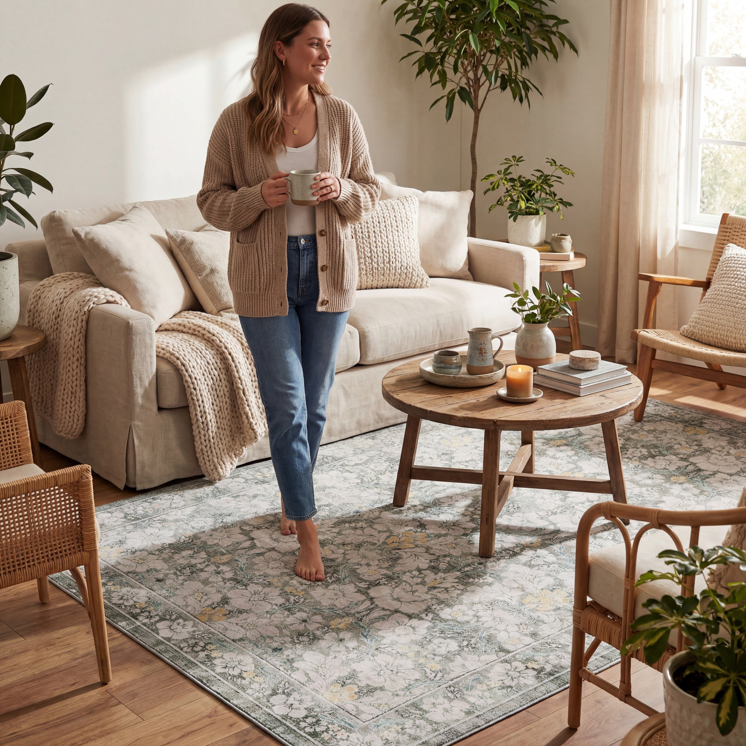 Nuloom Damora Floral & Paisley Washable Rug - Image 16