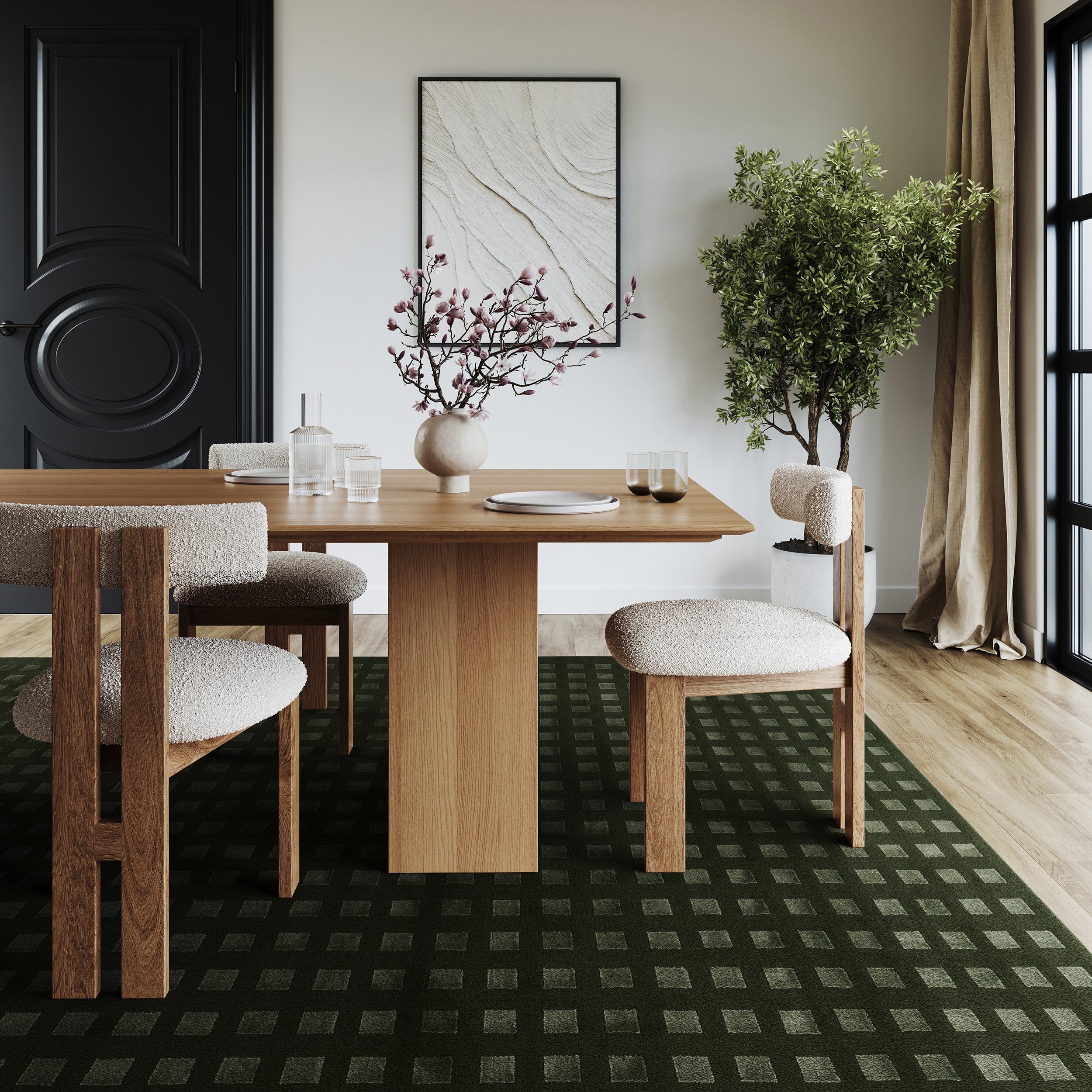 nuLOOM Daleyza Checkered Machine Washable Area Rug - Image 15
