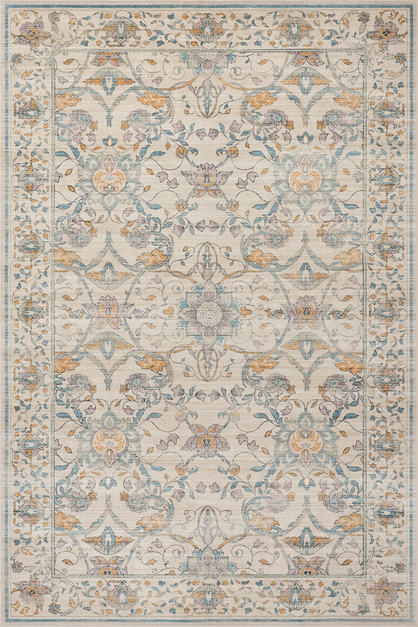 Nuloom Veliora Floral Washable Area Rug