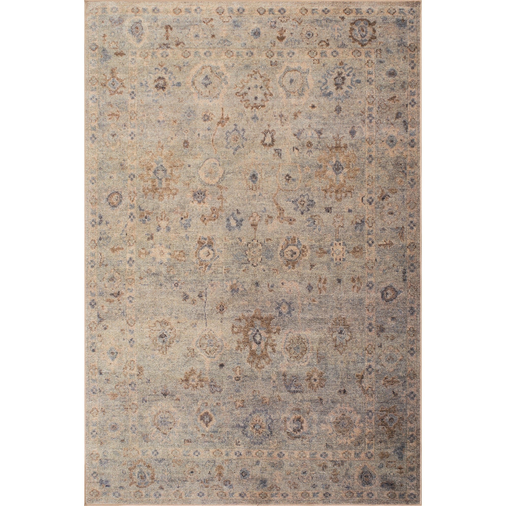 Nuloom Coralyn Traditional Bordered Washable Area Rug