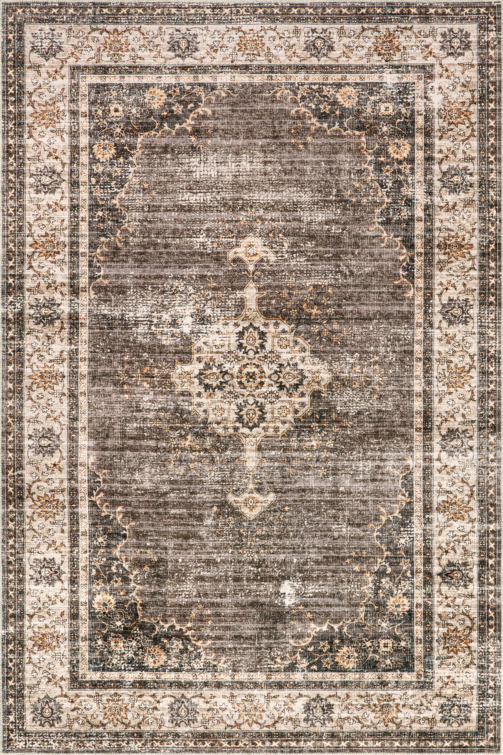 Rosewood Vintage Machine Washable Area Rug - Image 19