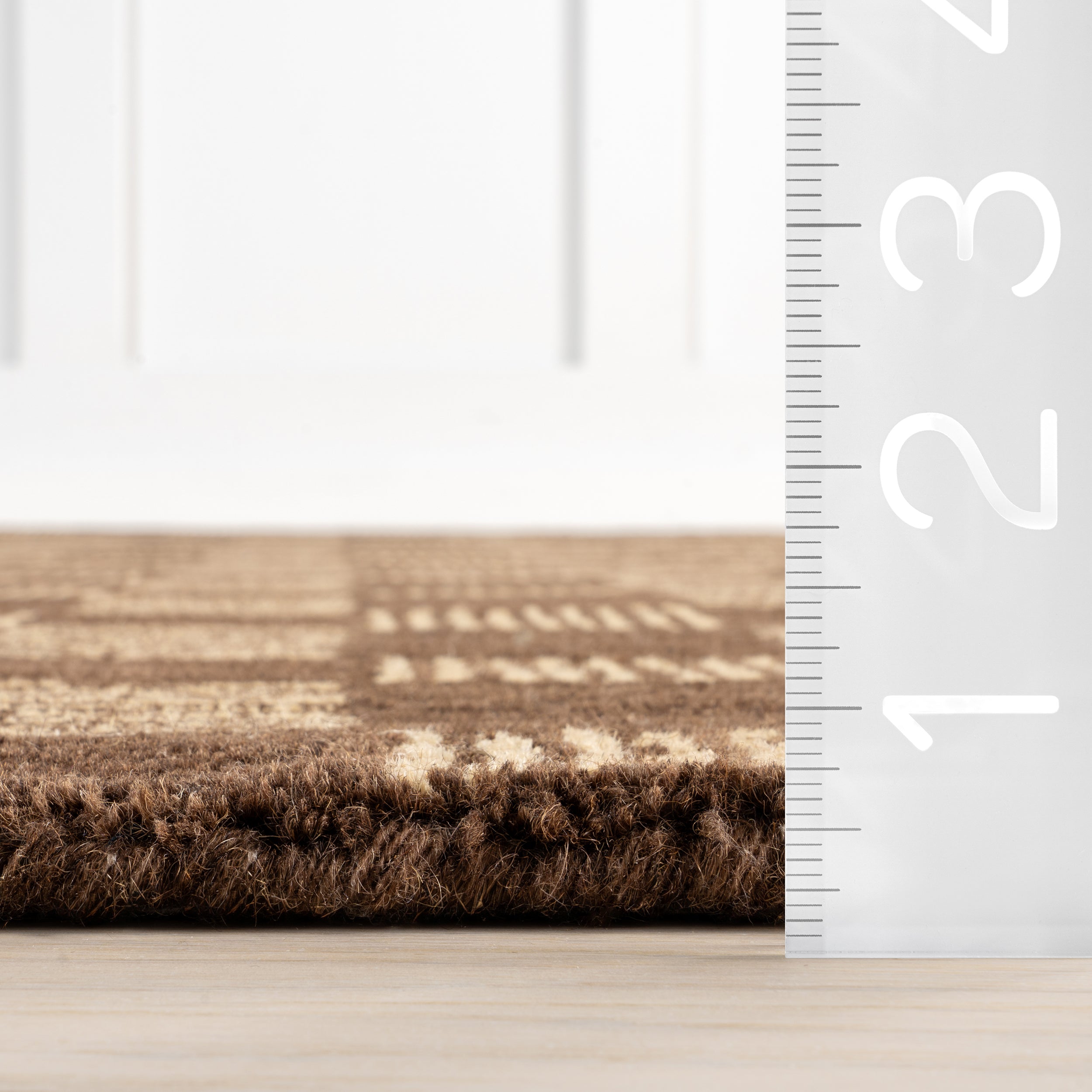 Quince Checkered Wool Area Rug - Image 3