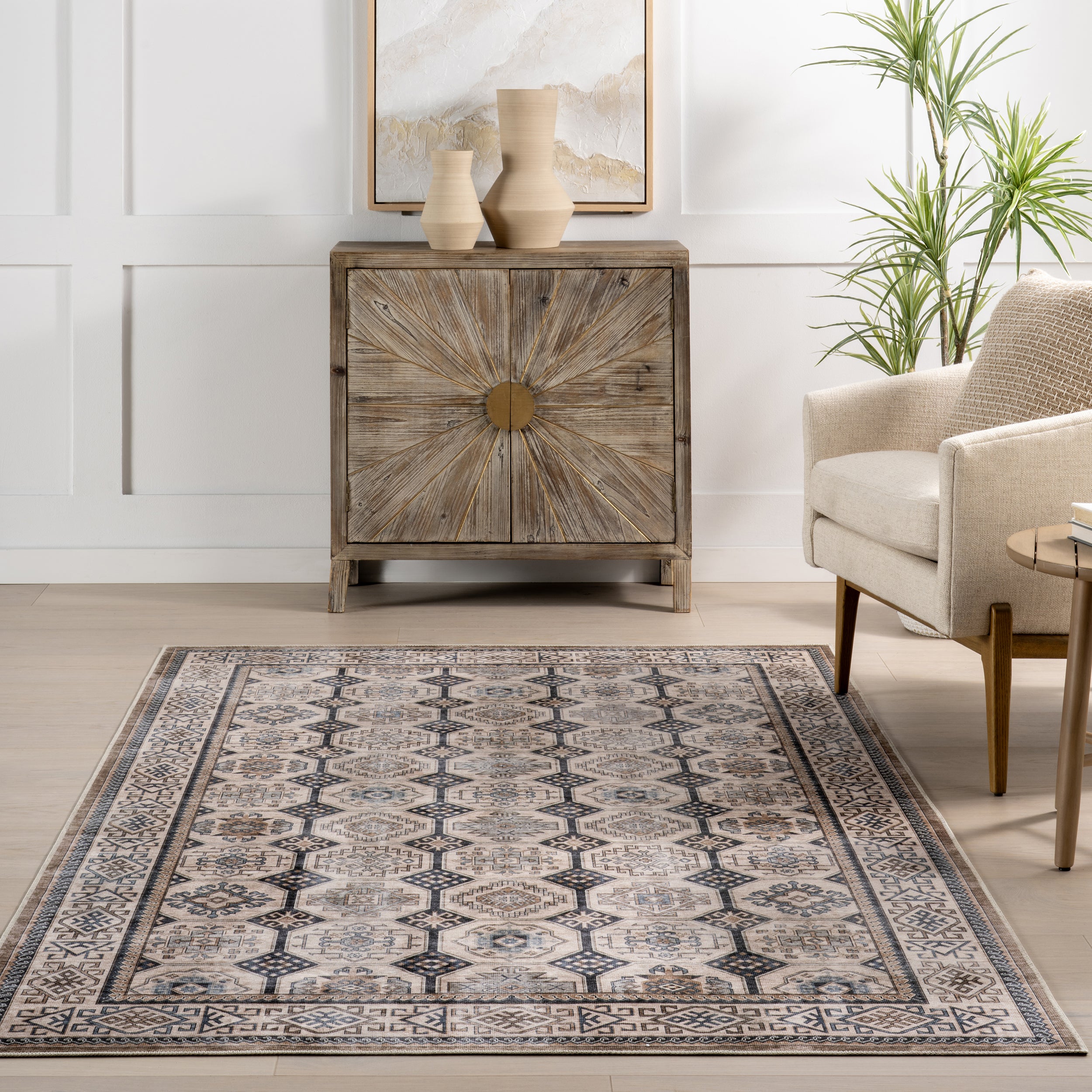 Arisbeth SplashGuard Machine Washable Area Rug - Image 8
