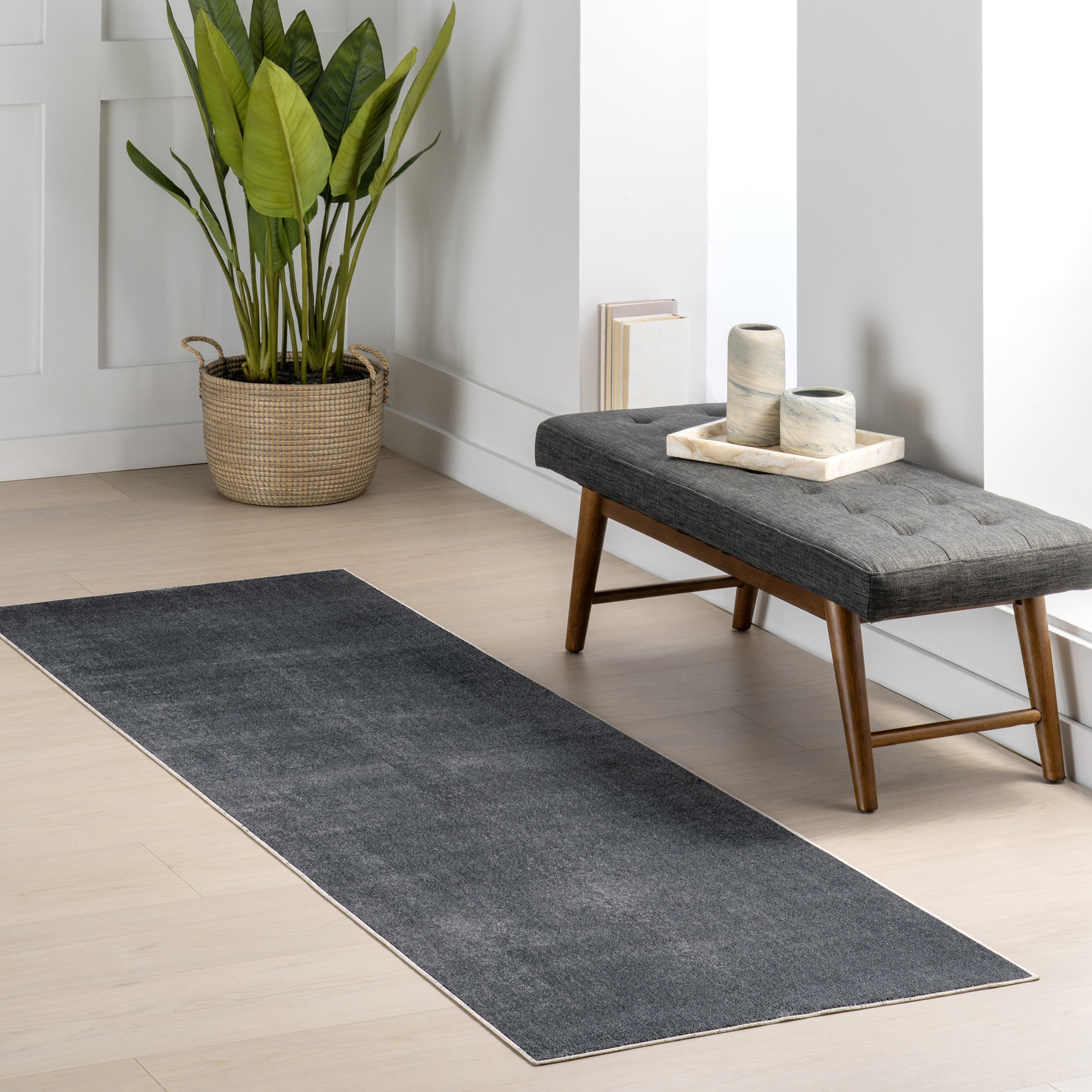 Argelia Solid Machine Washable Area Rug - Image 18