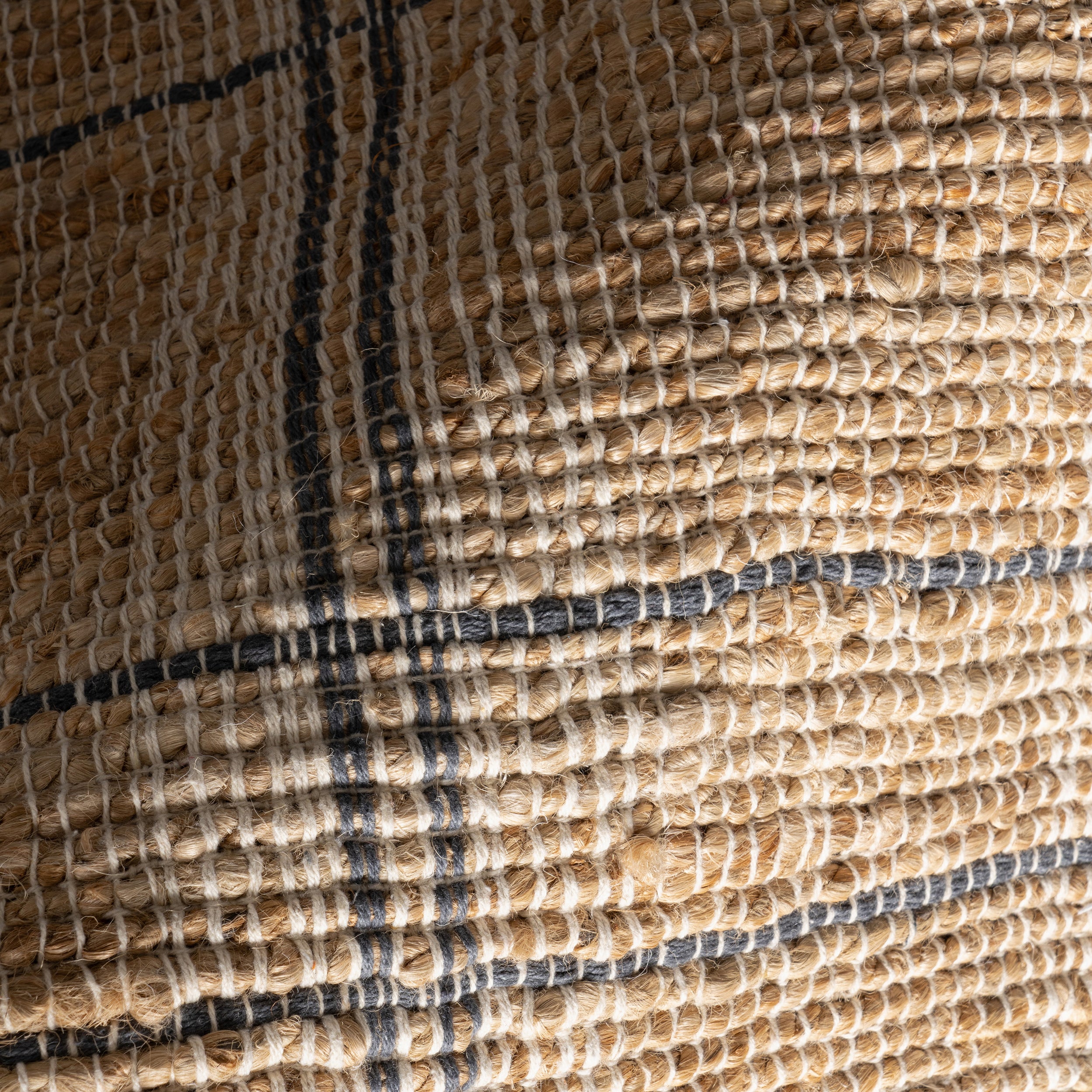 Oscar Plaid Jute Area Rug - Image 5