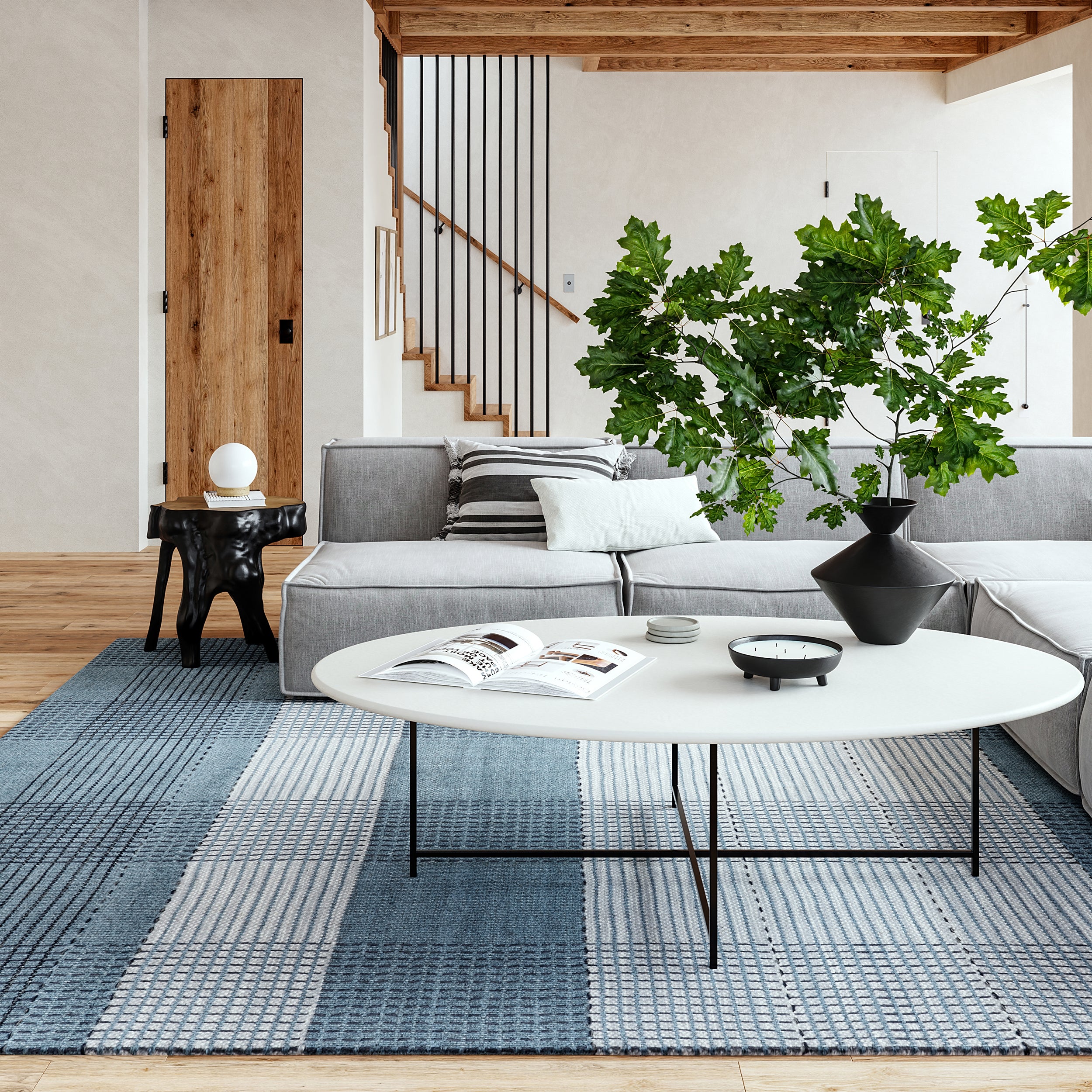Oregon Plaid Wool Area Rug - Image 2