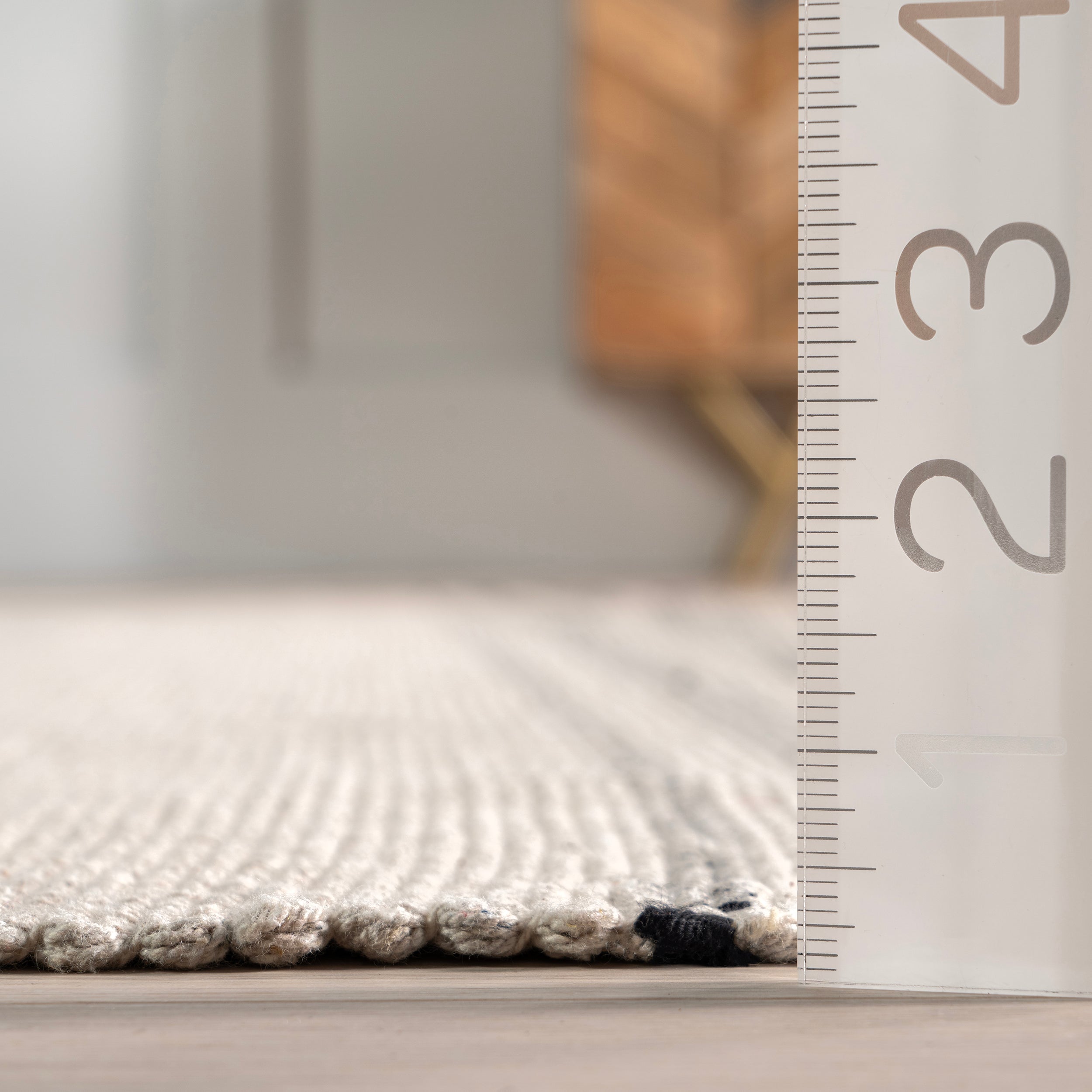 Bergamot Striped Cotton Area Rug - Image 3