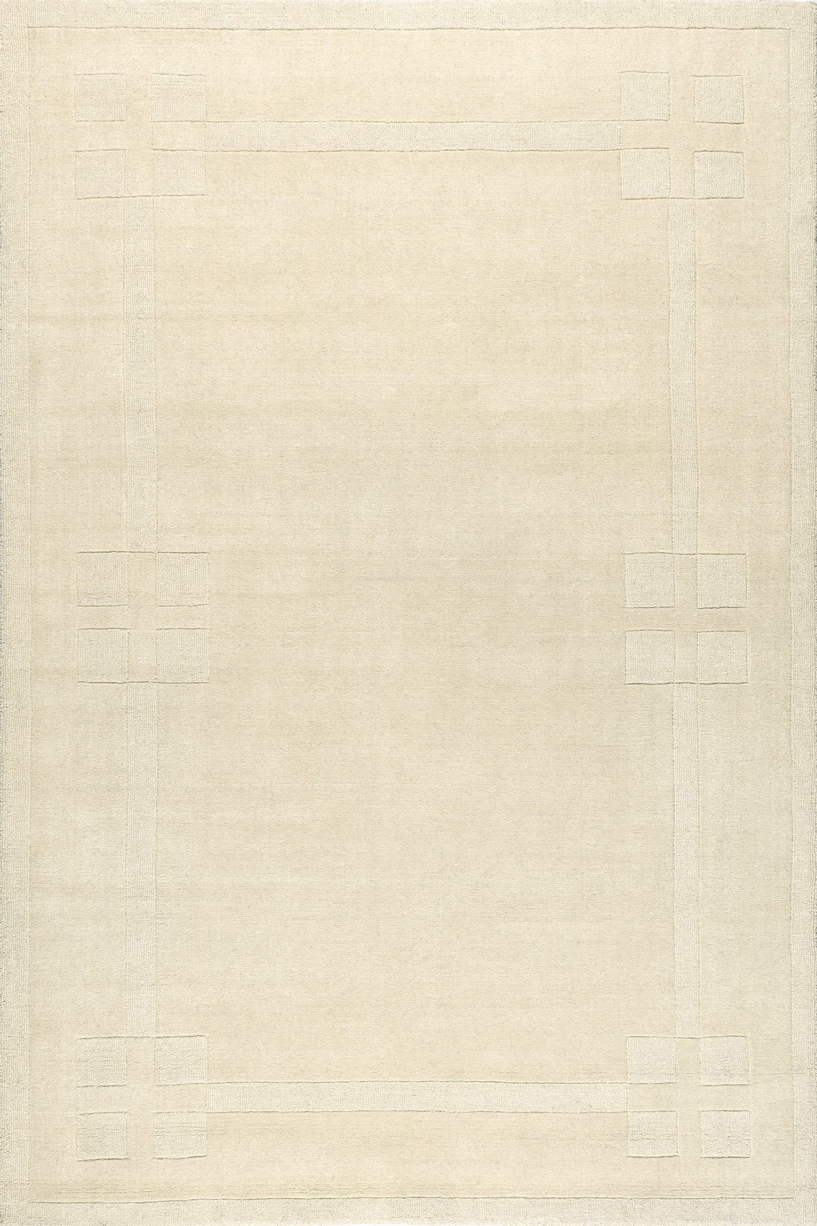 Rune Bordered Wool-Blend Area Rug
