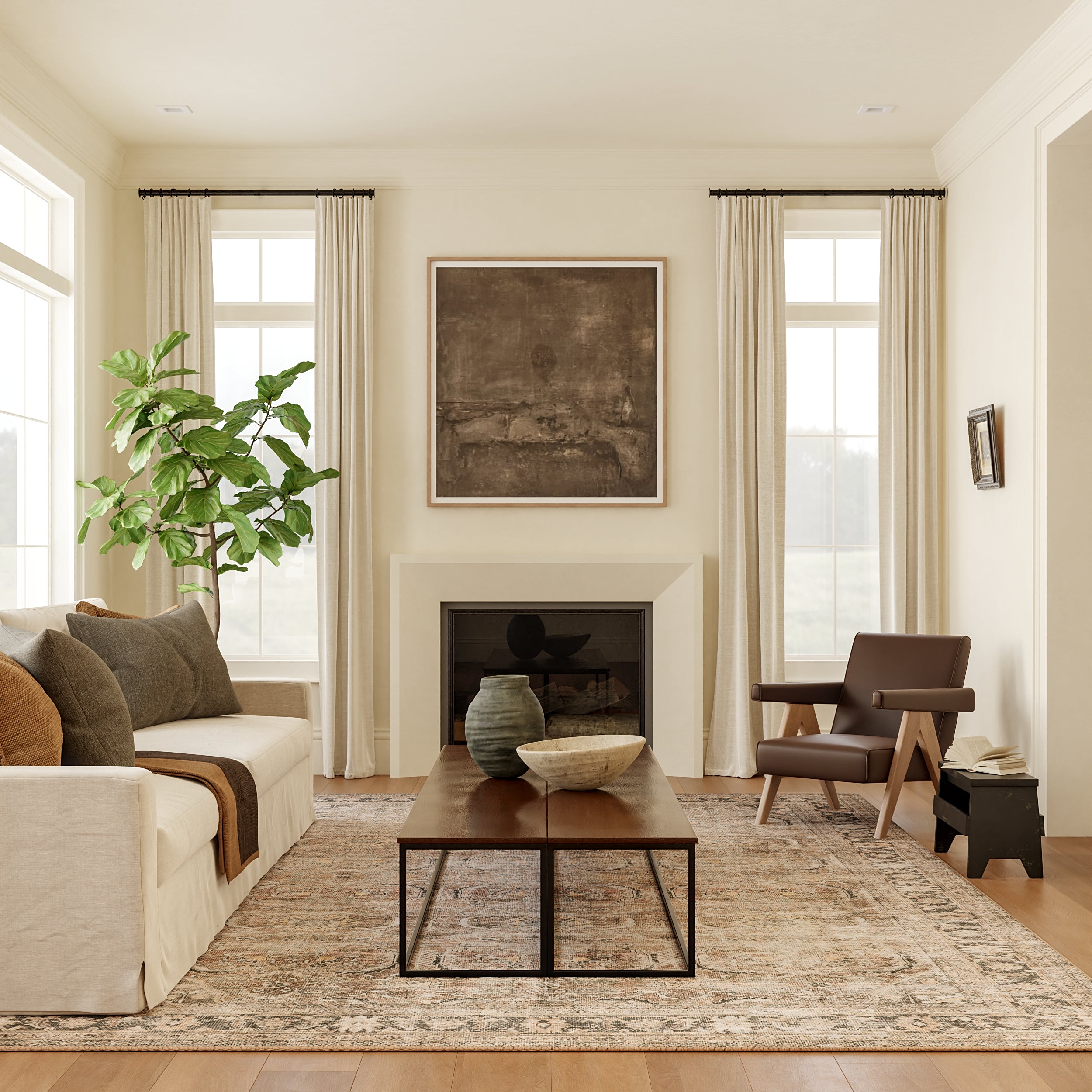Nuloom Hillstone Collection Traditional Vintage Medallion Area Rug - Image 2