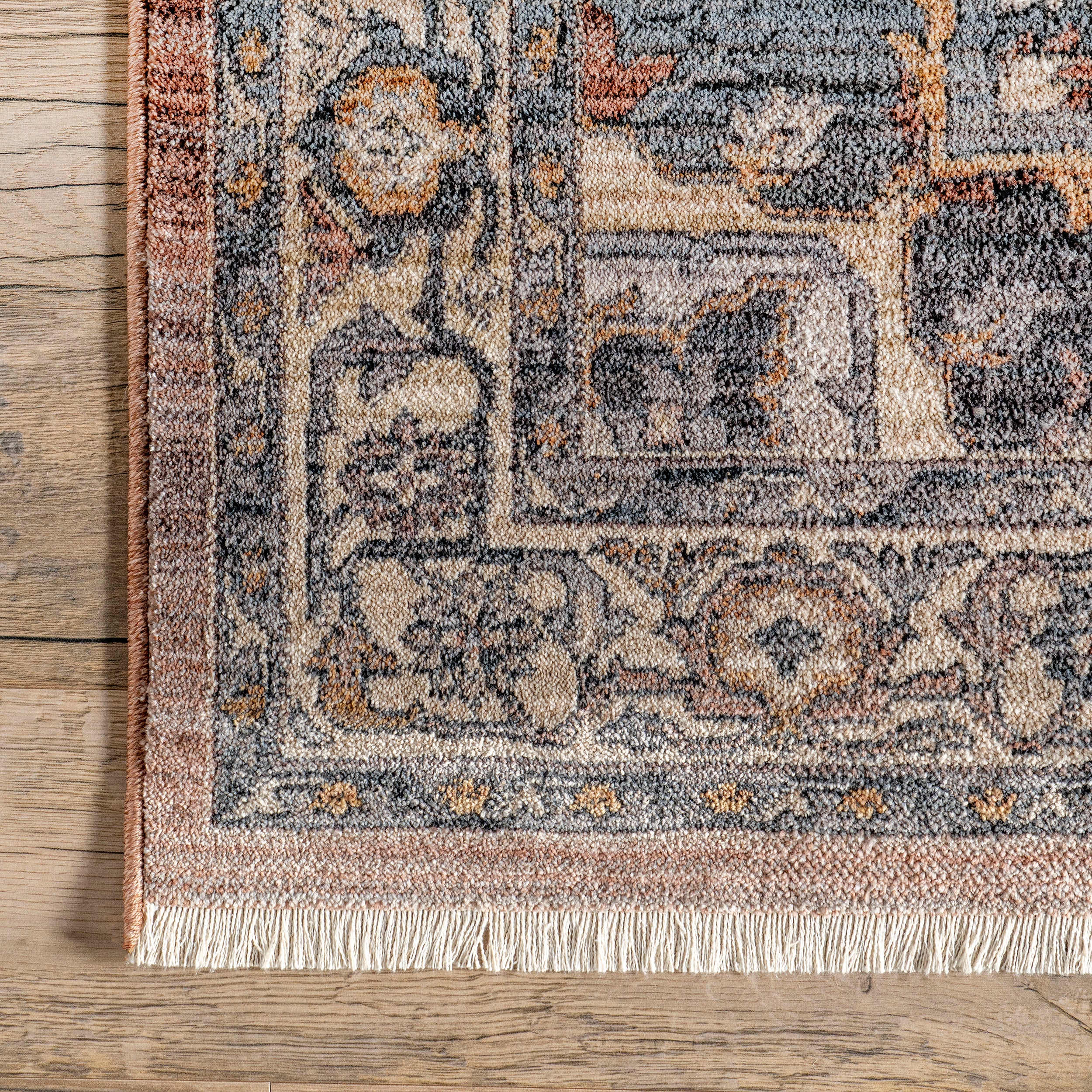 Faded Medallion Fringe Area Rug - Image 13