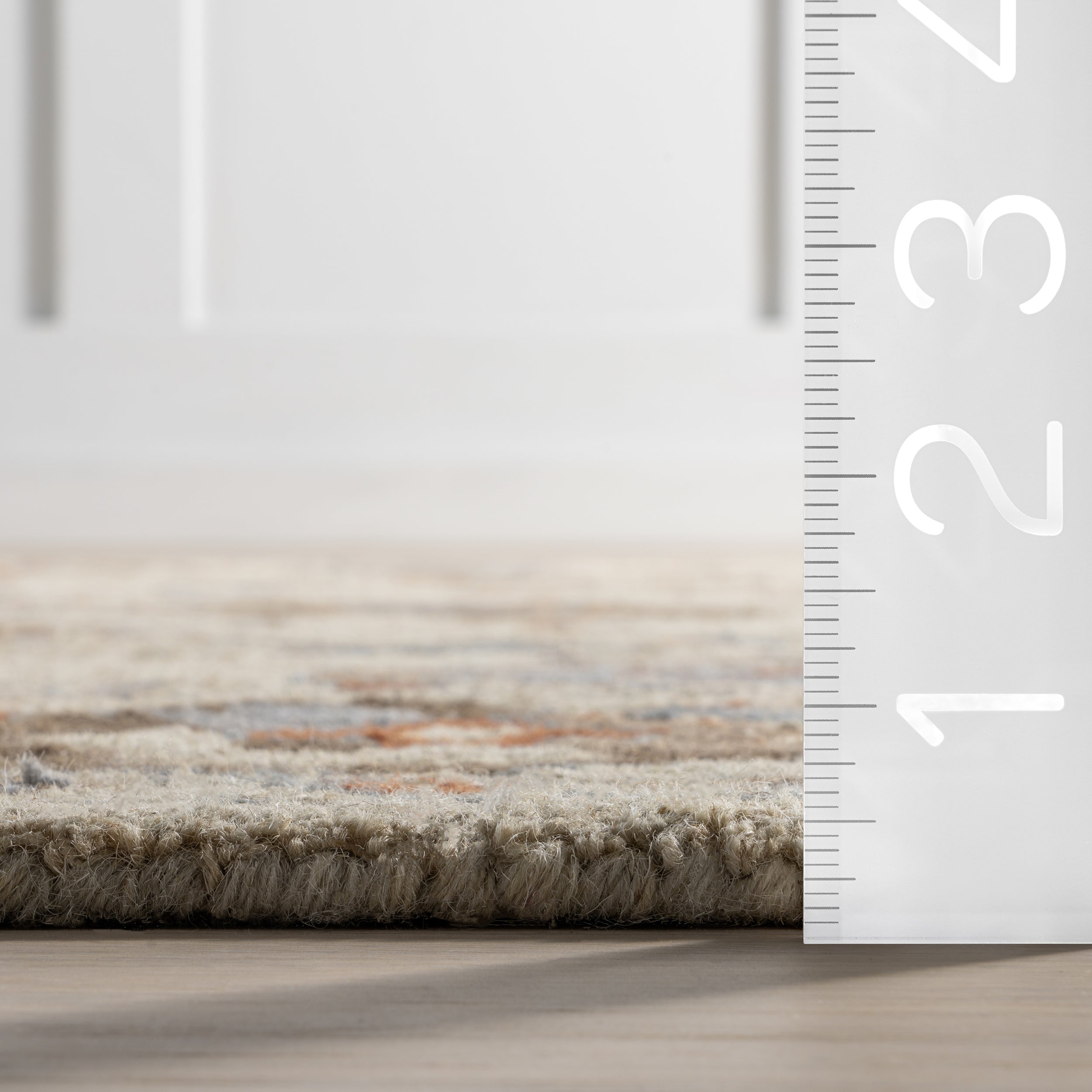 Woodland Bordered Wool Area Rug - Image 3