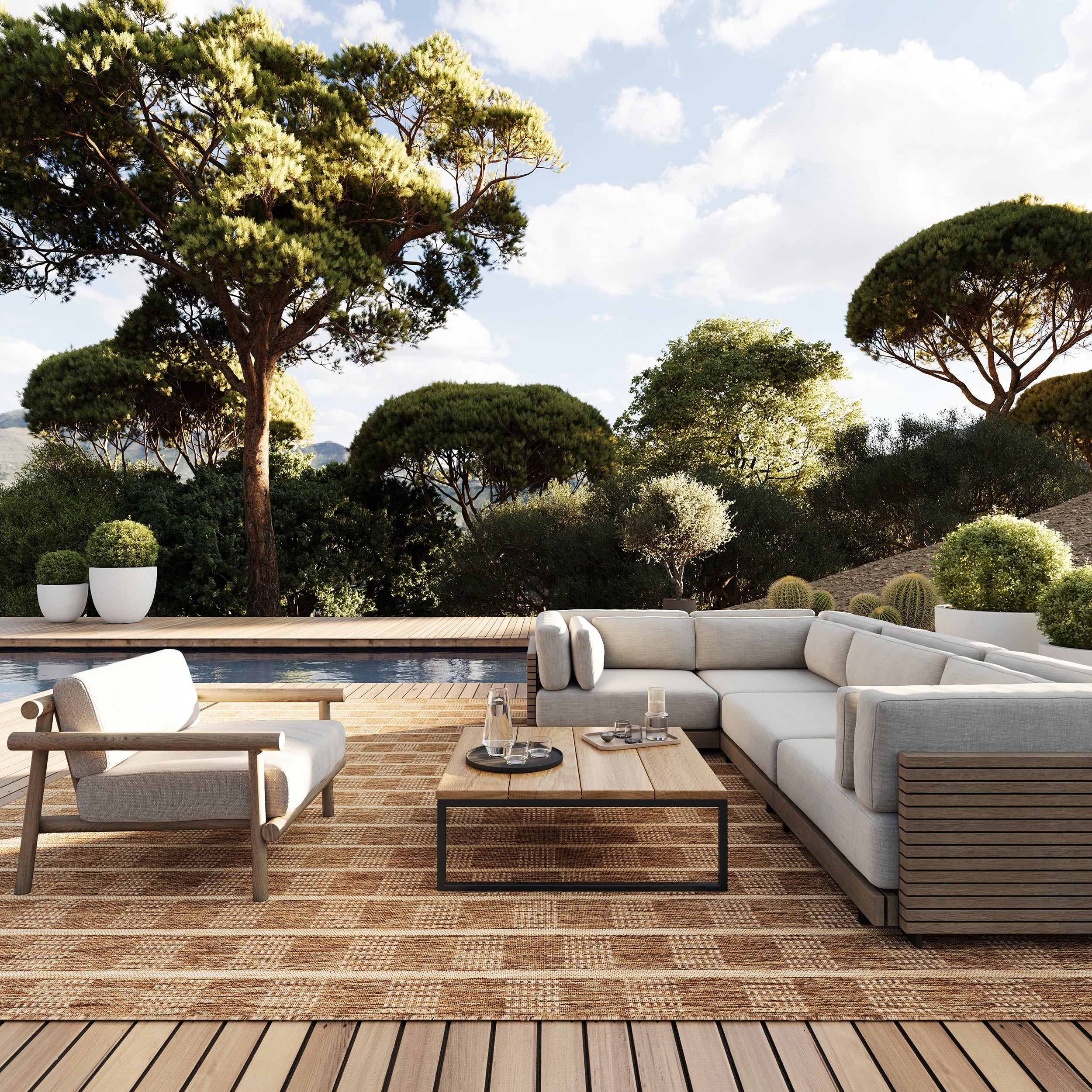 Jellica Modern Indoor/Outdoor Area Rug - Image 2