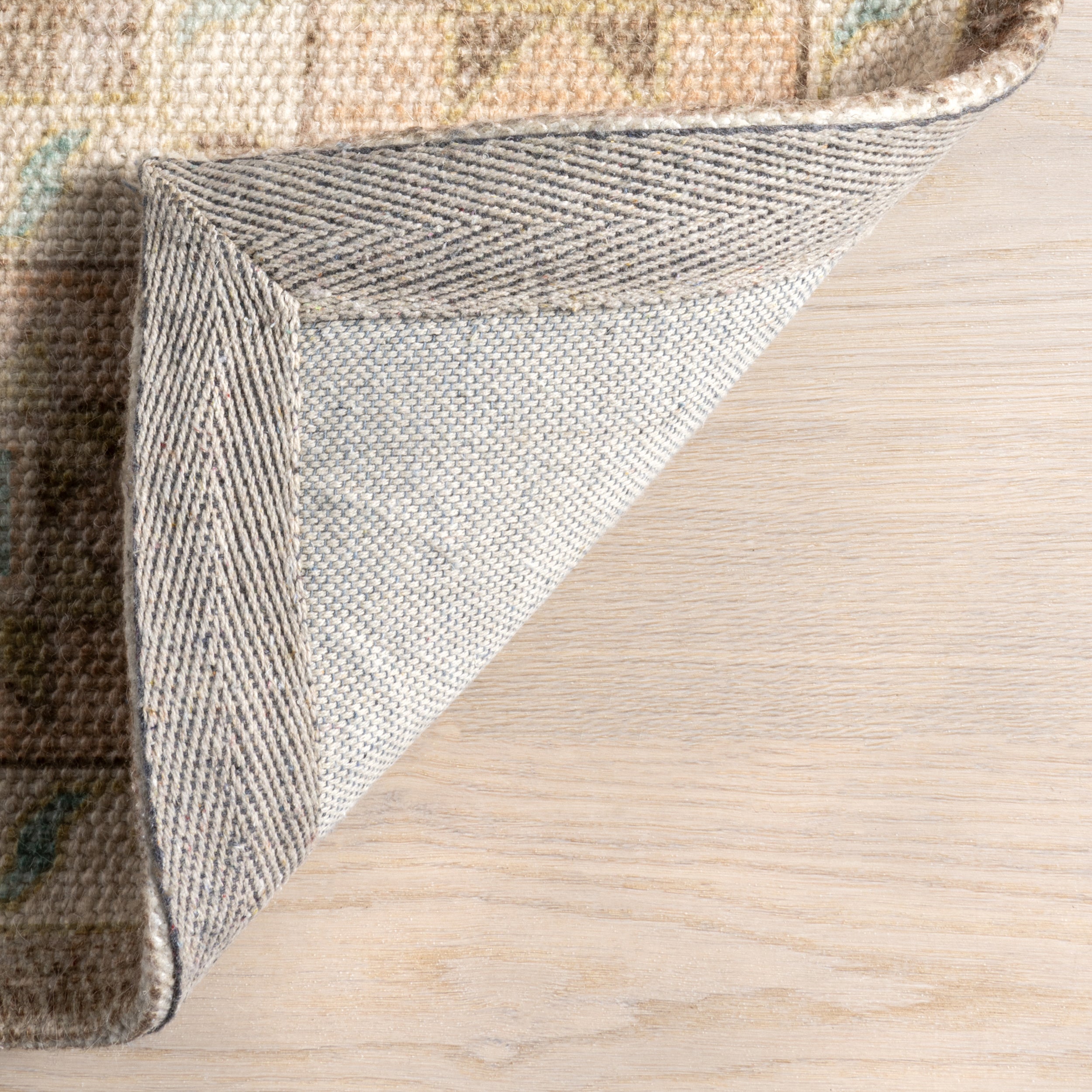 Fawn Medallion Wool and Cotton Area Rug - Image 8