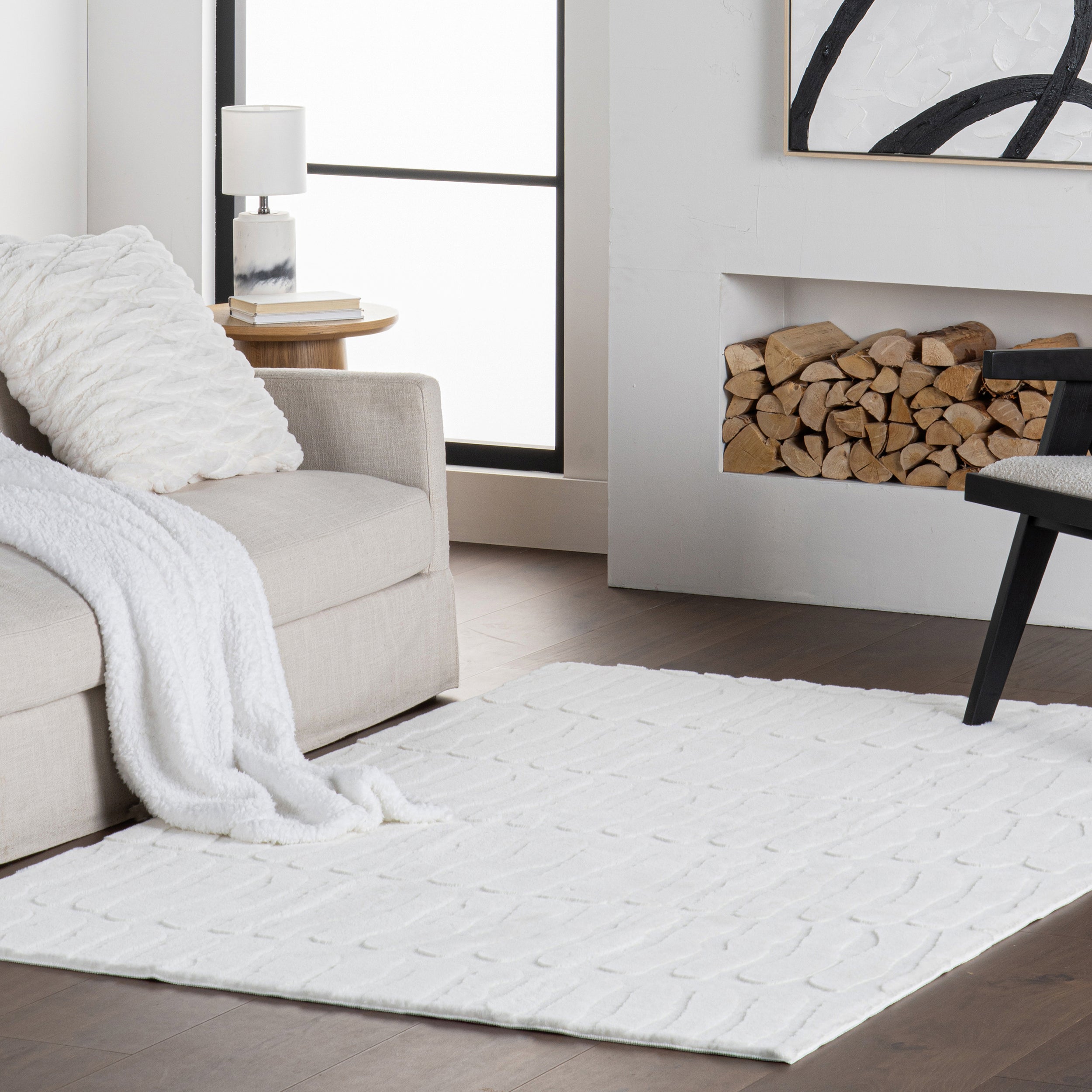 Nuloom Tavina Solid Cloud Washable Area Rug - Image 11