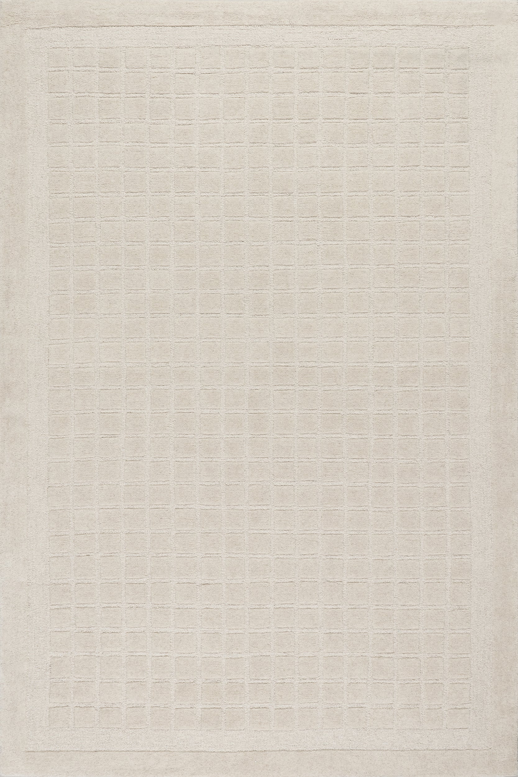 Fritz Checkered Wool Area Rug
