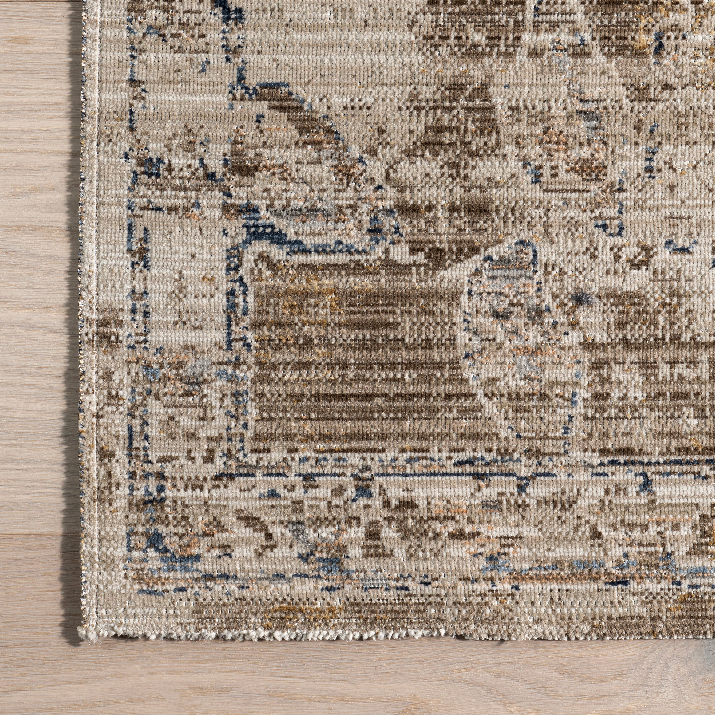 Zenni Vintage Floral Indoor/Outdoor Machine Washable Area Rug - Image 11